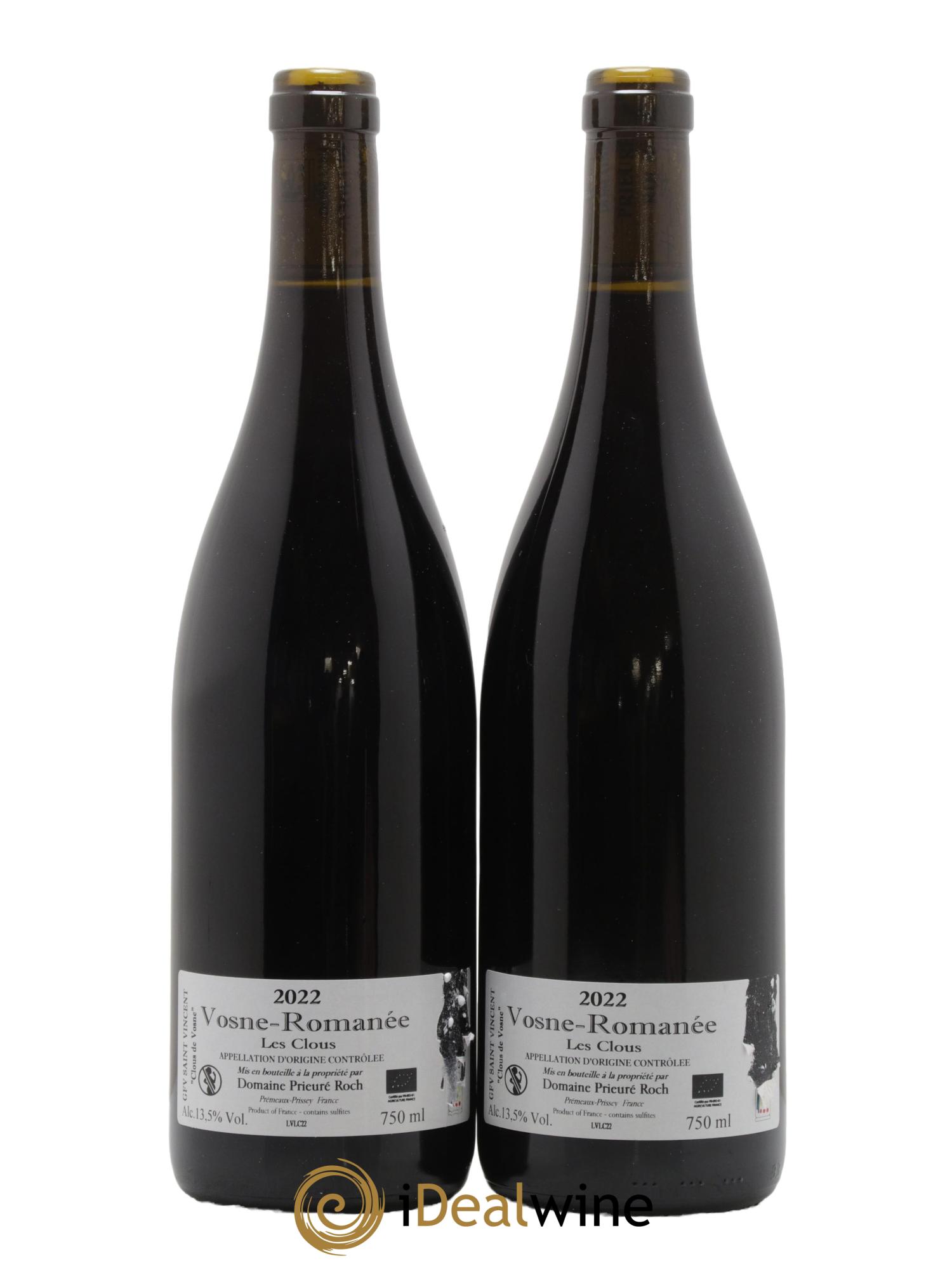 Vosne-Romanée Les Clous Prieuré Roch  2022 - Lotto di 2 bottiglie - 1