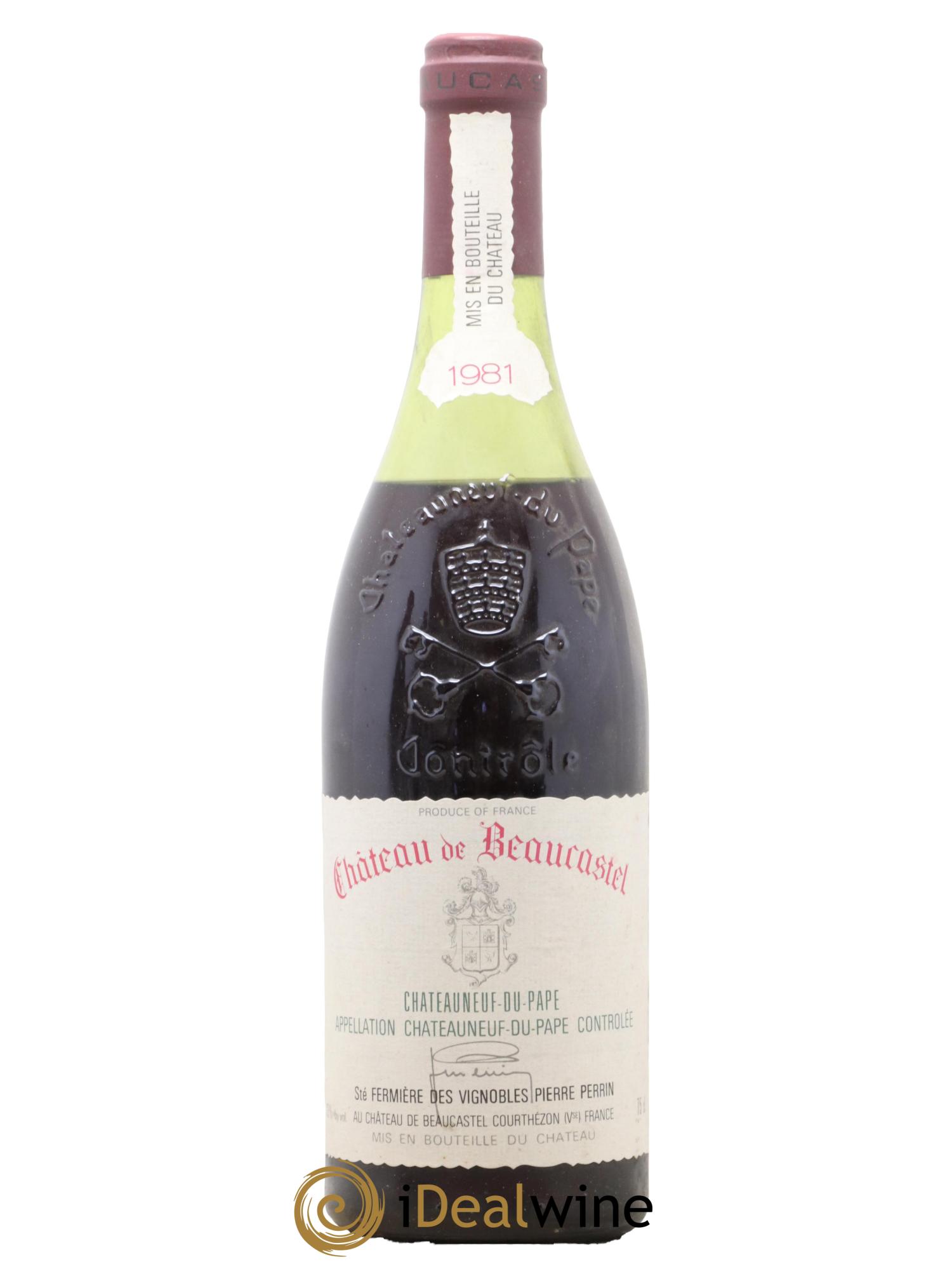 Châteauneuf-du-Pape Château de Beaucastel Famille Perrin 1981 - Lot de 1 bouteille - 0