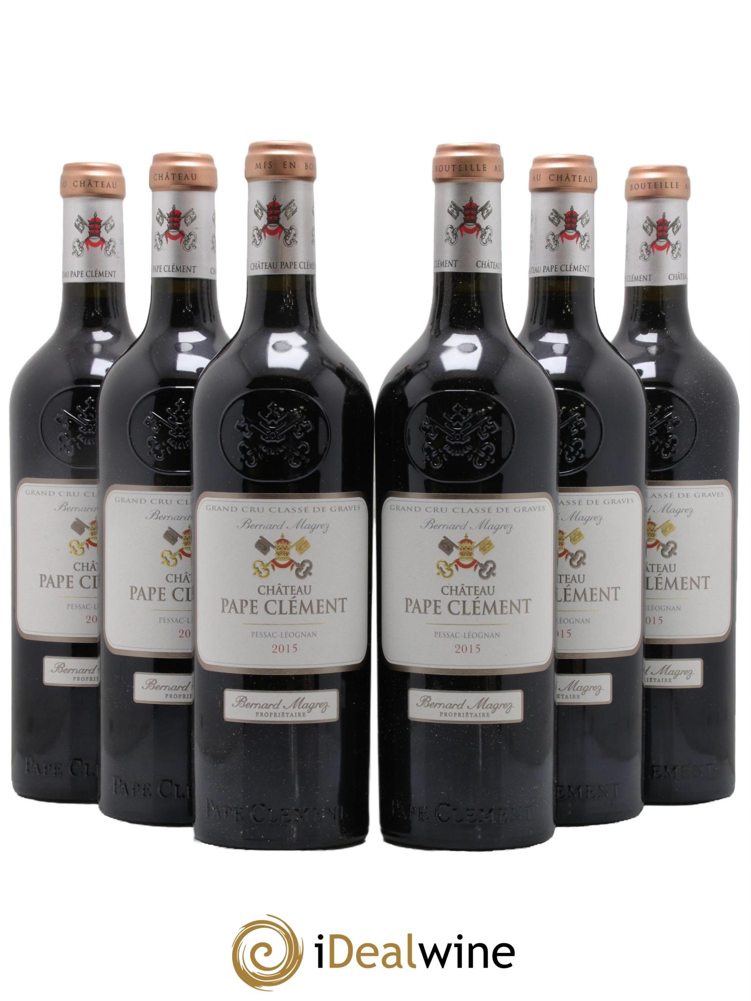 Château Pape Clément Cru Classé de Graves 2015 - Lot de 6 bouteilles - 0