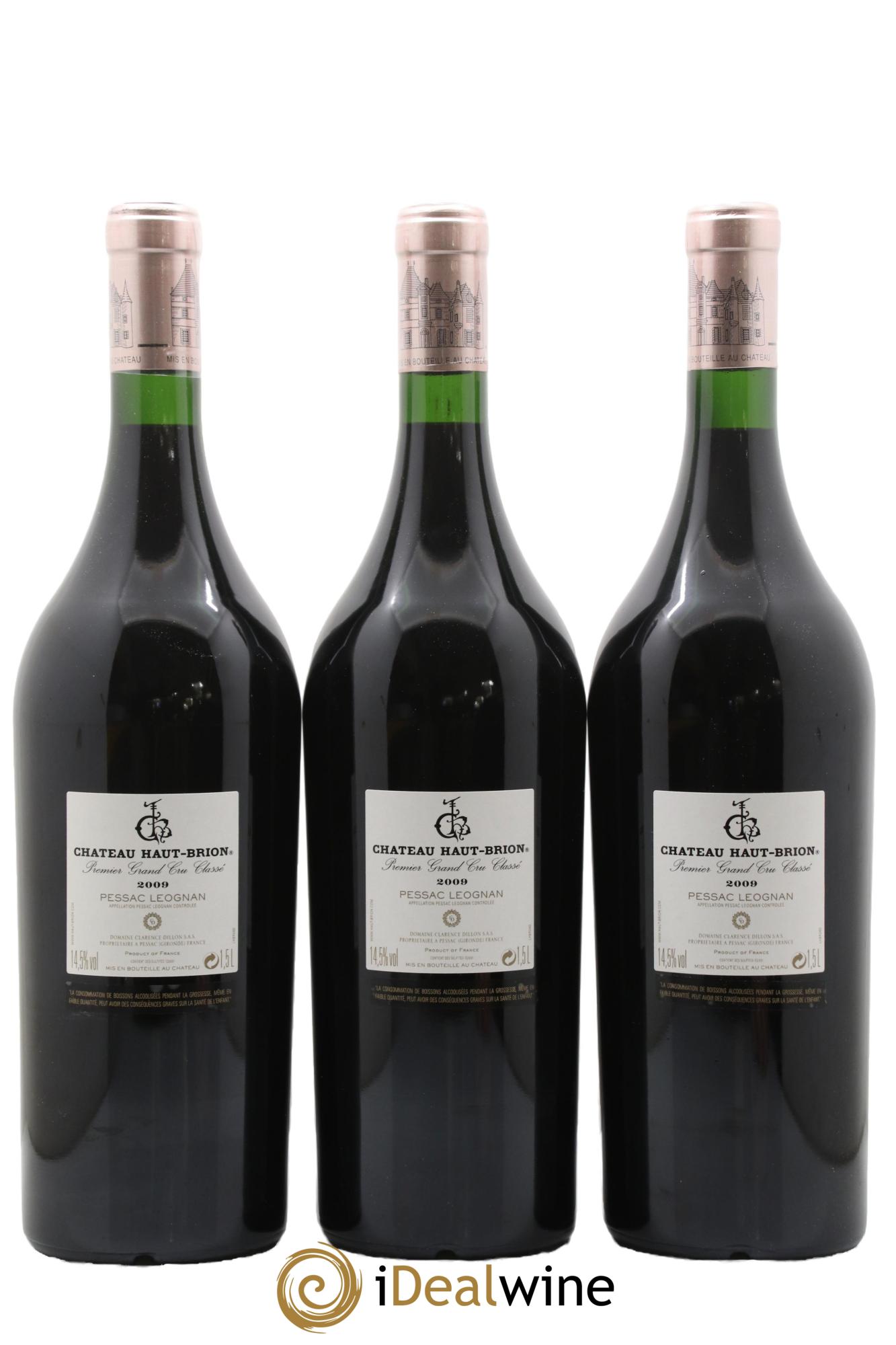 Château Haut Brion 1er Grand Cru Classé 2009 - Lotto di 3 magnum - 1