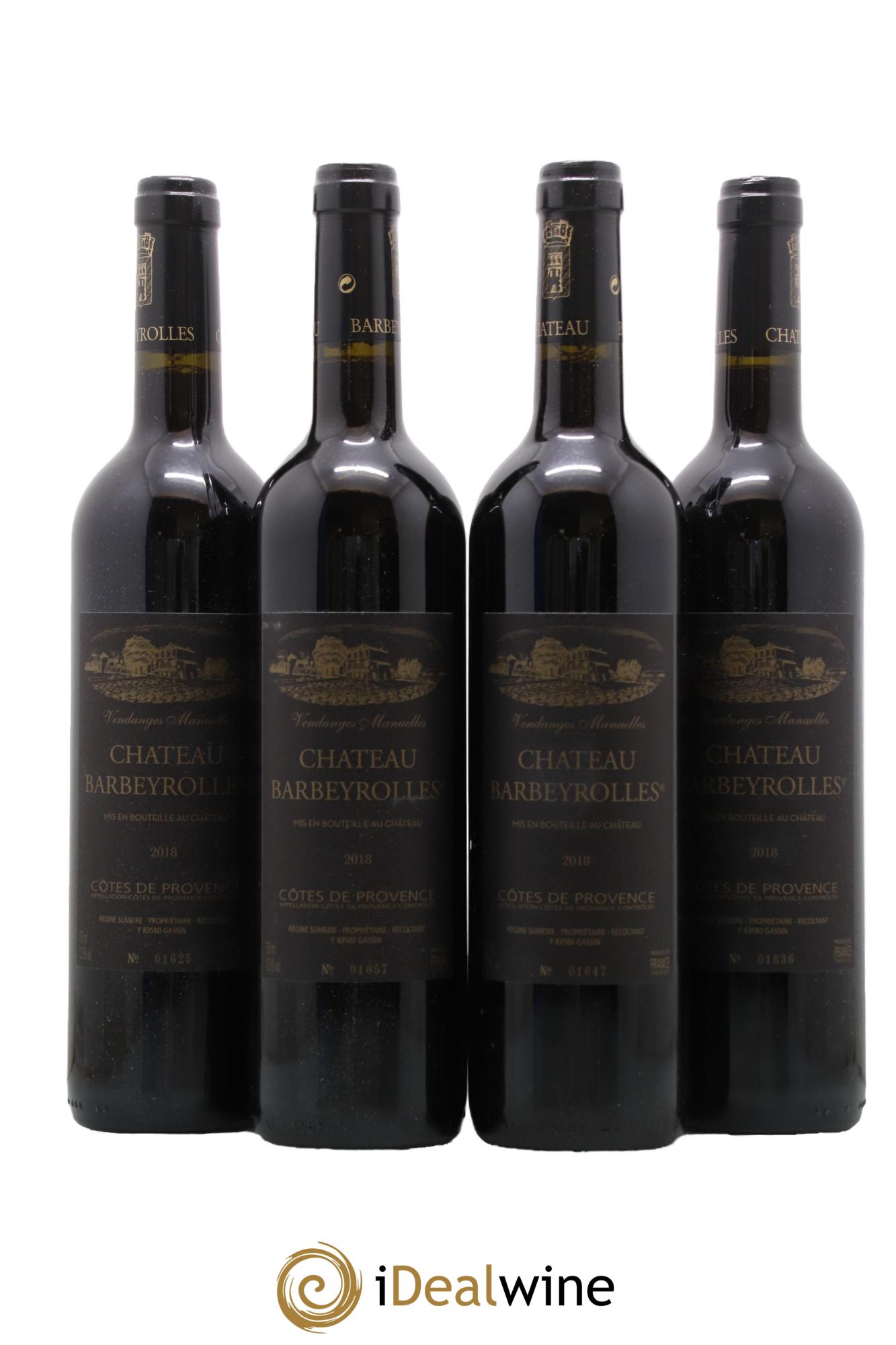 Côtes de Provence Château Barbeyrolles 2018 - Lot of 4 bottles - 0