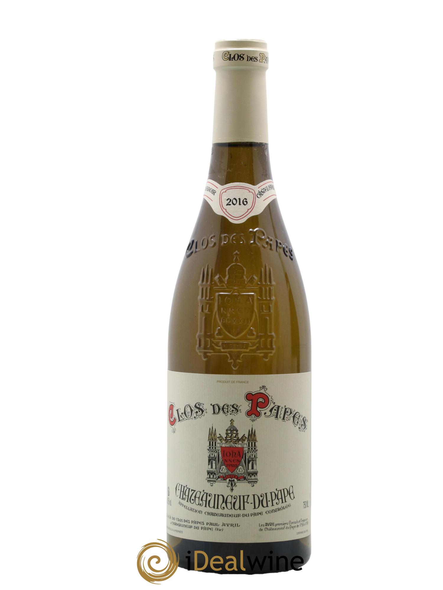 Châteauneuf-du-Pape Clos des Papes - Paul Avril 2016 - Lot de 1 bouteille - 0
