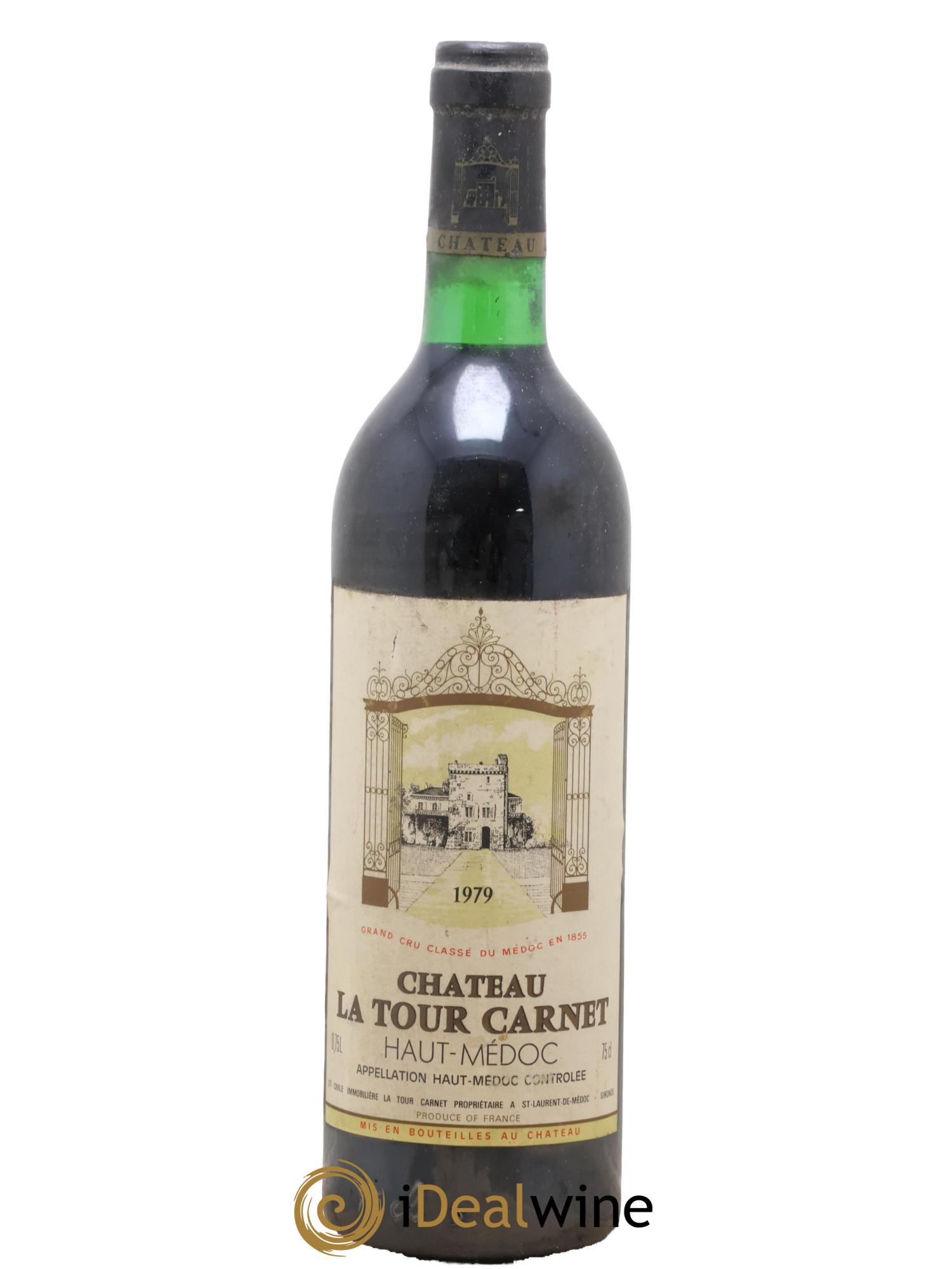 Château la Tour Carnet 4ème Grand Cru Classé 1979 - Posten von 1 Flasche - 0