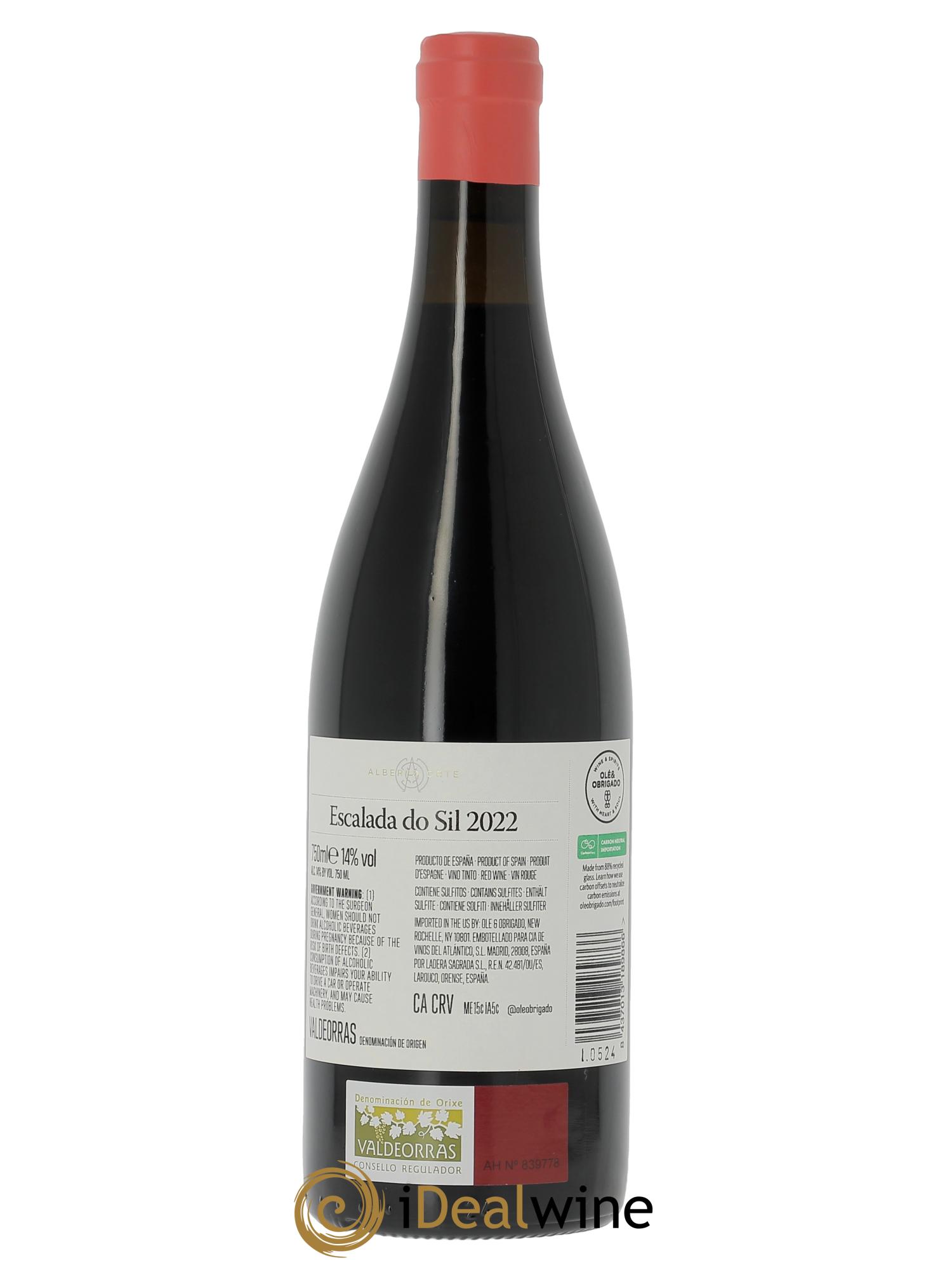Valdeorras DO Escalada Do Sil Alberto Orte  2022 - Posten von 1 Flasche - 1