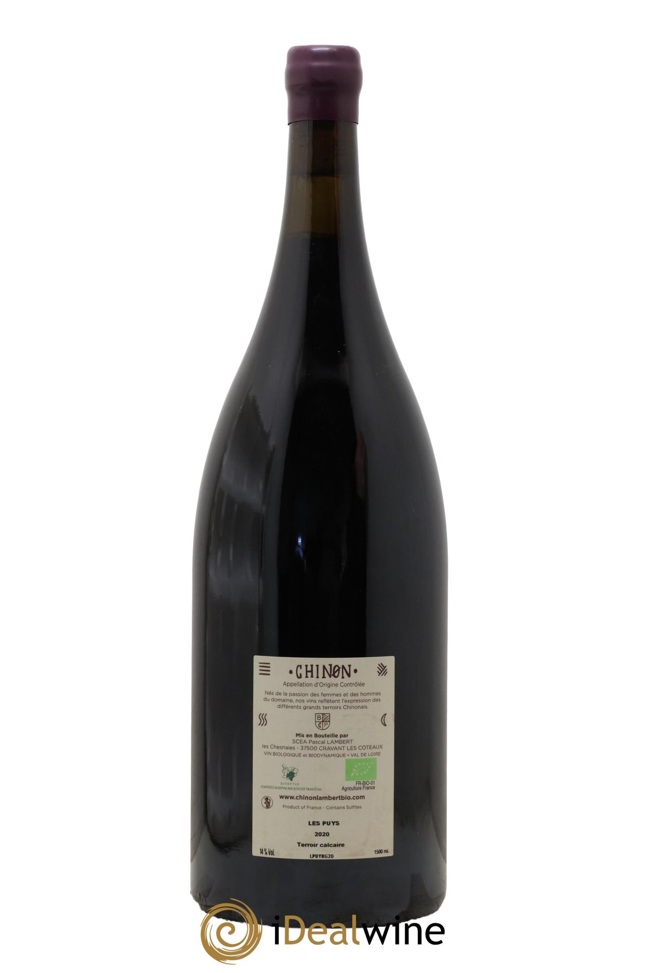 Chinon Les Puys Domaine Lambert 2020 - Lot de 1 magnum - 1