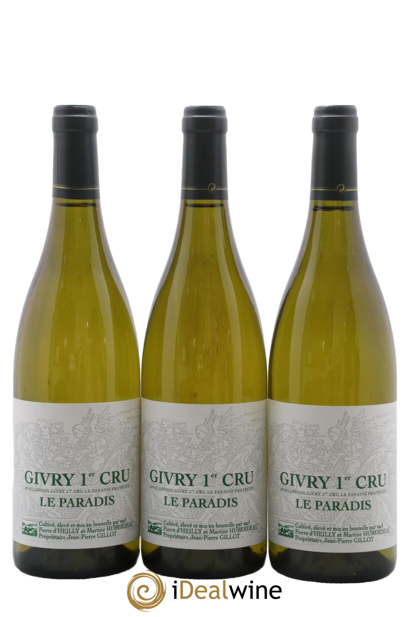 Givry 1er Cru Le Paradis Jean-Pierre Gillot 2015 - Posten von 3 Flaschen - 0