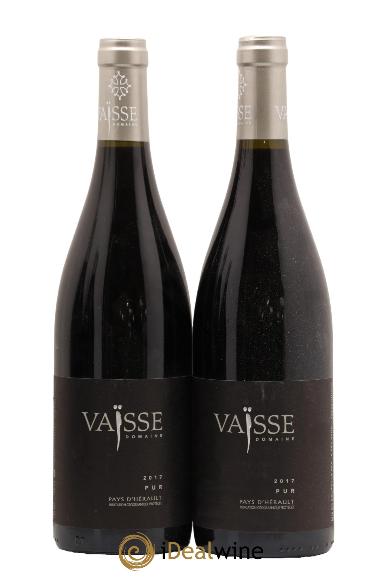 Pays d'Hérault Pur Vaisse (Domaine) 2017 - Lot de 2 bouteilles - 0