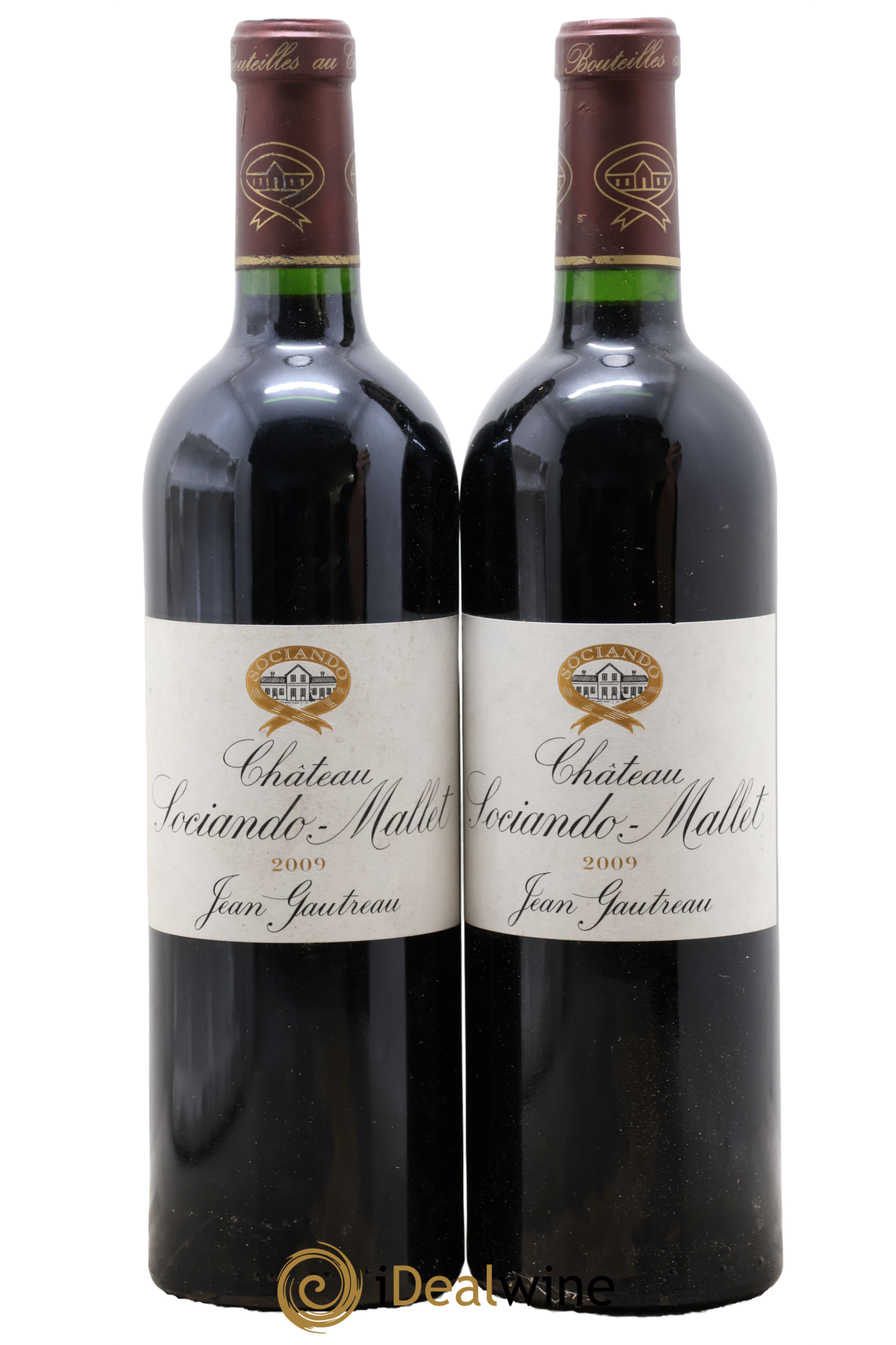 Château Sociando Mallet 2009 - Lot of 2 bottles - 0