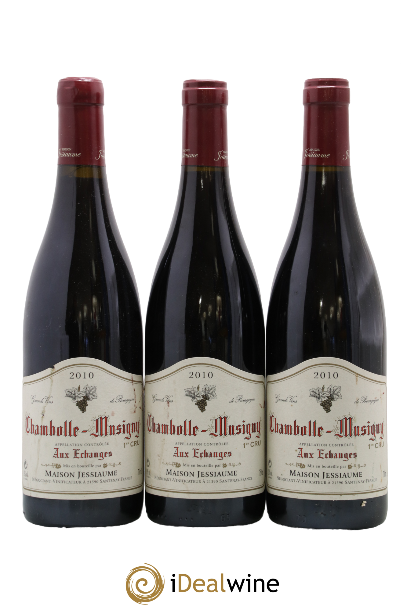 Chambolle-Musigny 1er Cru Aux Echanges Domaine Jessiaume 2010 - Posten von 3 Flaschen - 0