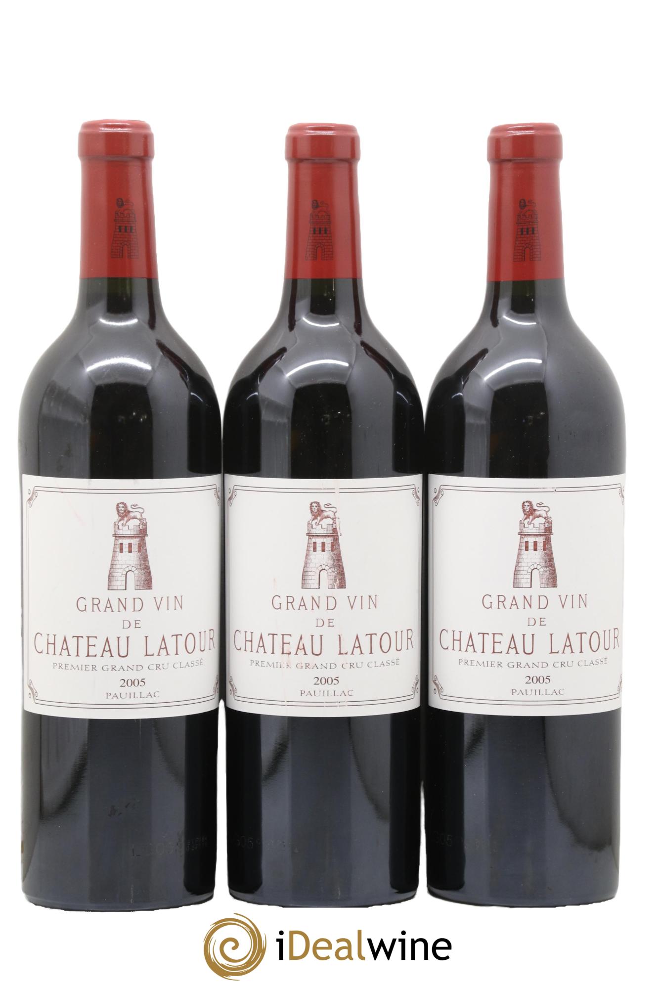 Château Latour 1er Grand Cru Classé 2005 - Lot de 3 bouteilles - 0