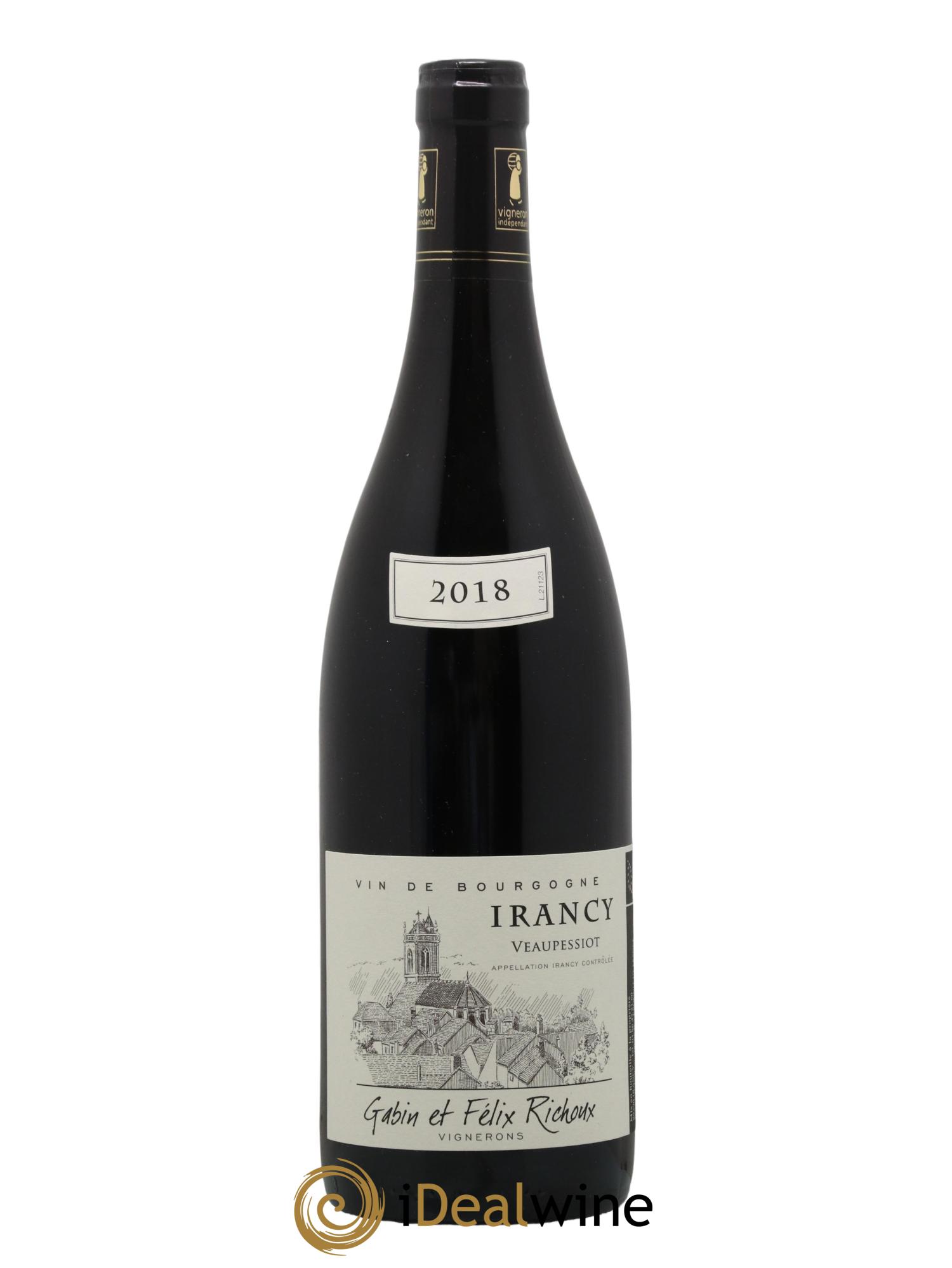 Irancy Veaupessiot Gabin et Felix Richoux 2018 - Lot de 1 bouteille - 0