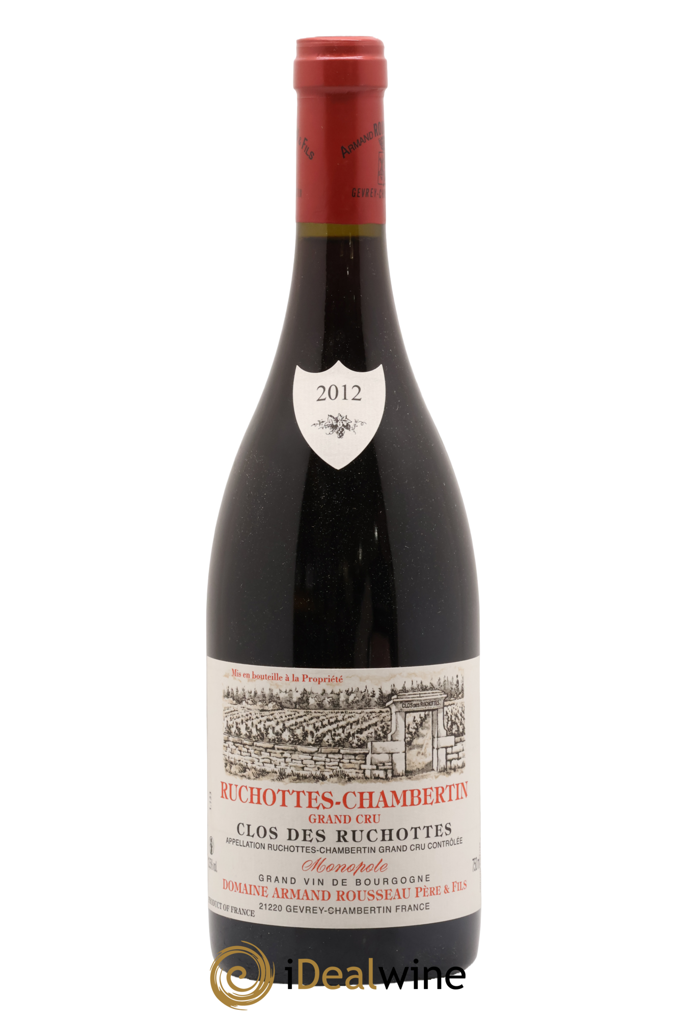 Ruchottes-Chambertin Grand Cru Clos des Ruchottes Armand Rousseau (Domaine) 2012 - Lot de 1 bouteille - 0