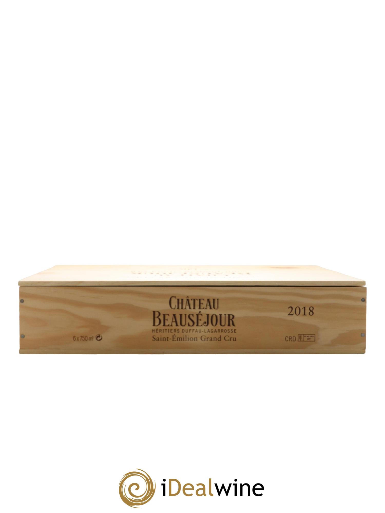 Château Beauséjour (Duffau-Lagarrosse) 1er Grand Cru Classé B  2018 - Lotto di 6 bottiglie - 3