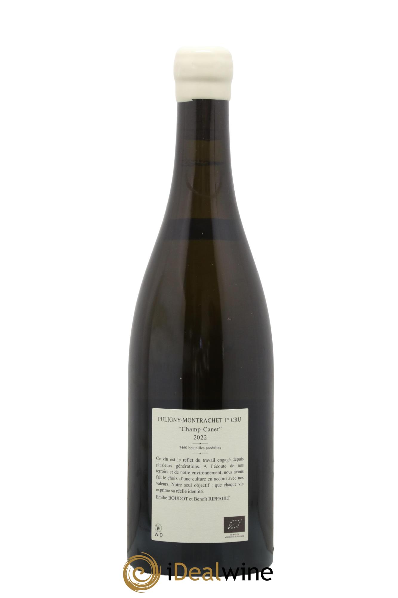 Puligny-Montrachet 1er Cru Champ Canet Etienne Sauzet 2022 - Lot de 1 bouteille - 1