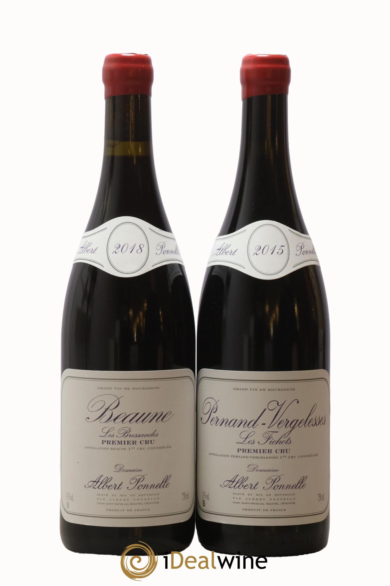 Coffret 2 bouteilles Albert Ponnelle Albert Ponnelle Beaune Premier Cru Les Bressandes 2018, Pernand Vergelesses Premier Cru Les Fichots 2015 - Lot de 2 bouteilles - 1