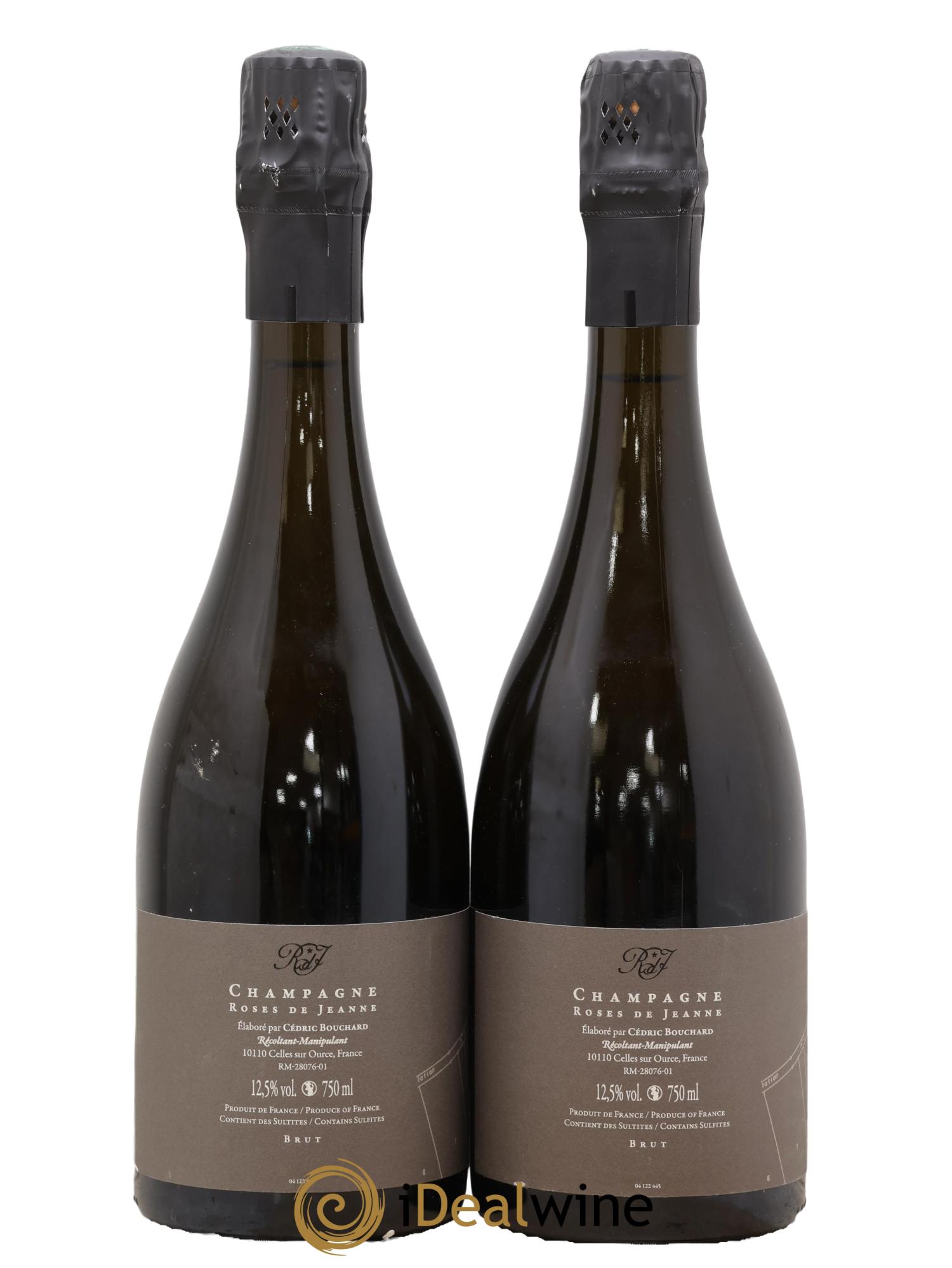 Roses de Jeanne Côte de Val Vilaine Blanc de Noirs Cédric Bouchard 2021 - Lot of 2 bottles - 1