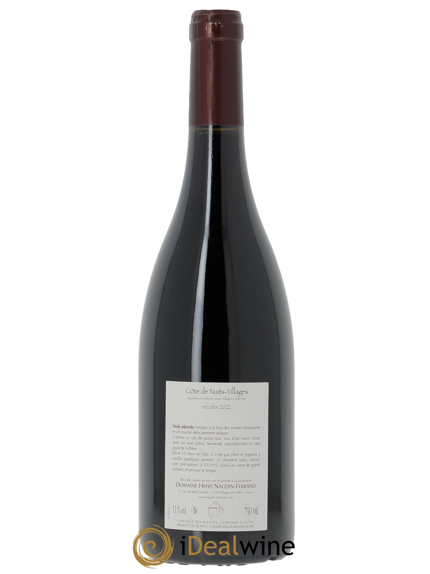 Côte de Nuits-Villages Viola Odorata Naudin-Ferrand (Domaine)  2022 - Lot of 1 bottle - 1