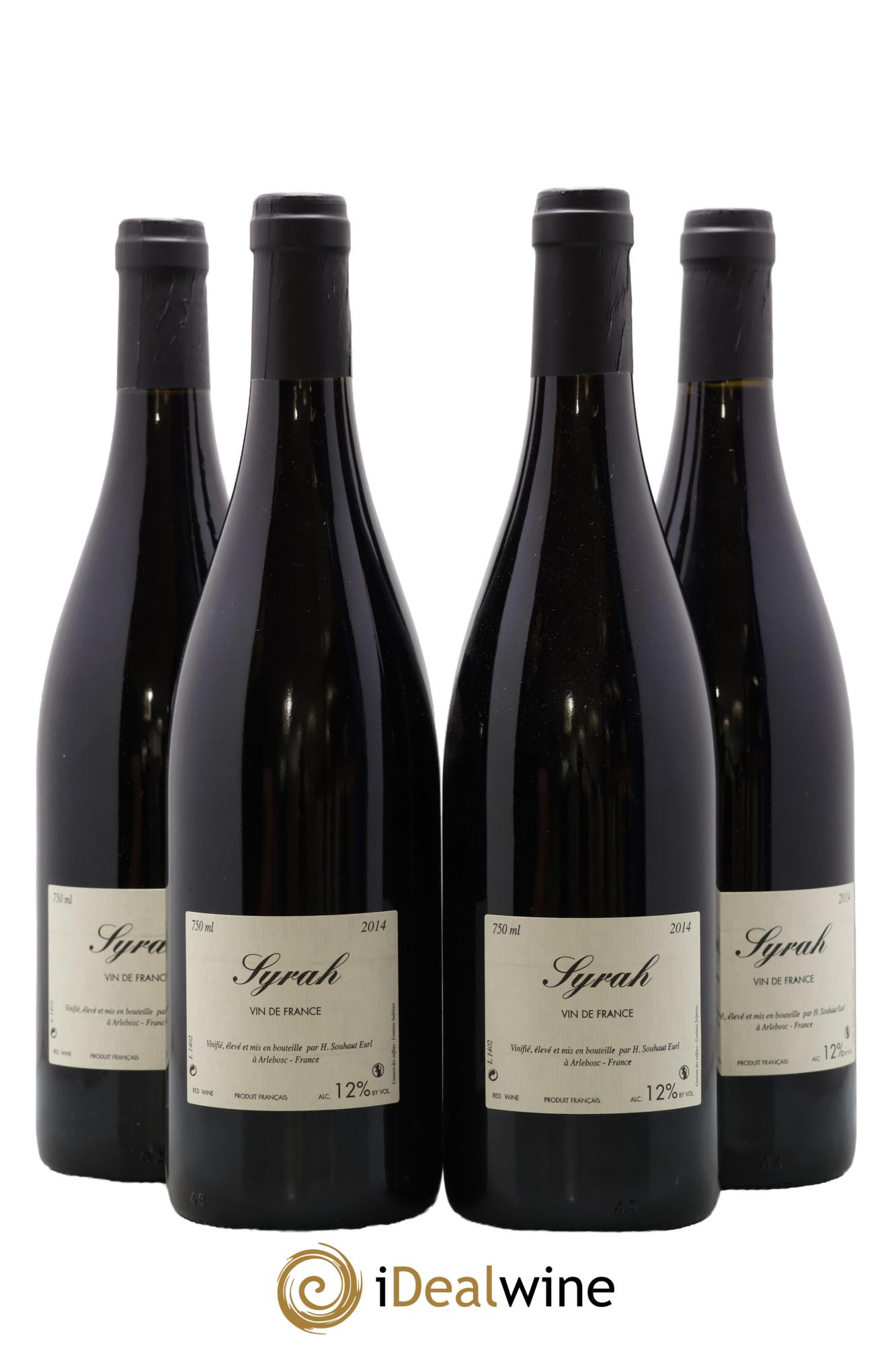Vin de France Syrah Hervé Souhaut - Domaine Romaneaux-Destezet 2014 - Lot de 4 bouteilles - 1