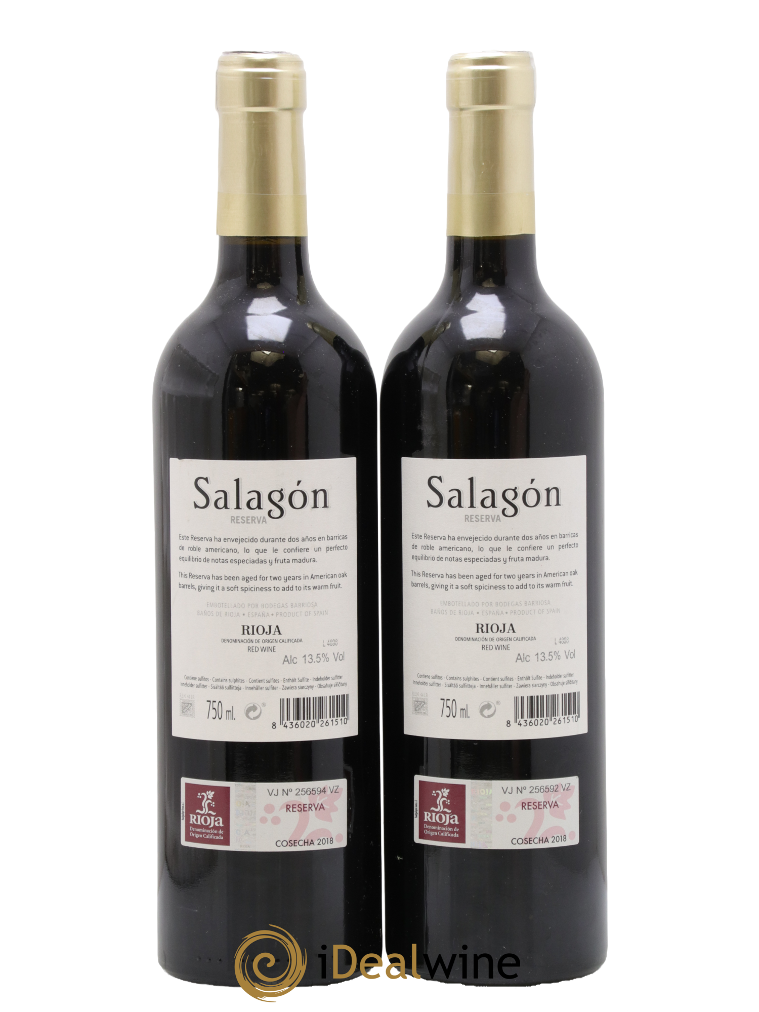 Rioja DOCA Reserva Salagon 2018 - Lot de 2 bouteilles - 1
