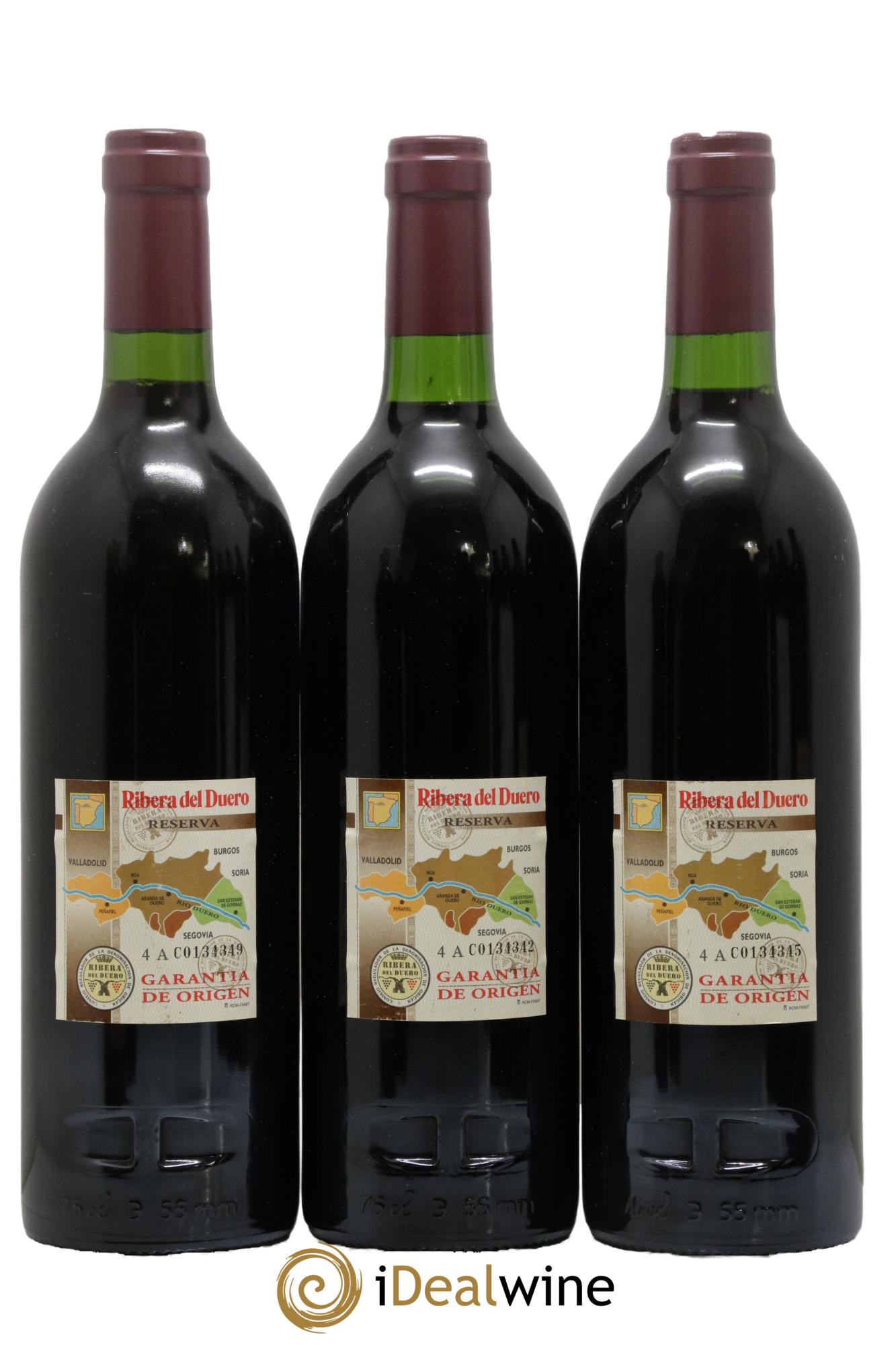 Ribera Del Duero DO Vega Sicilia Valbuena 5 ano Famille Alvarez  2000 - Lotto di 3 bottiglie - 1