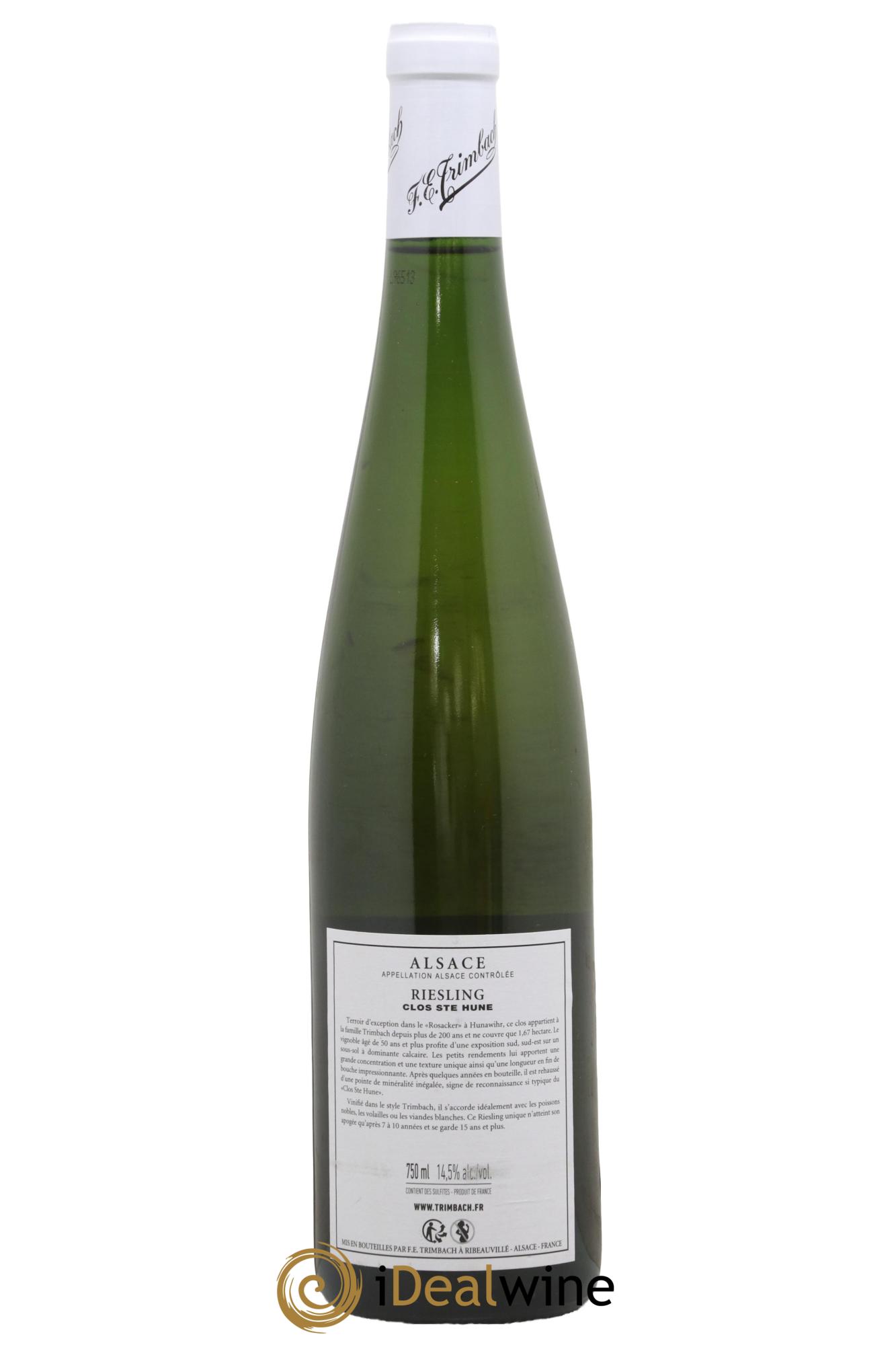 Alsace Riesling Clos Sainte-Hune Trimbach (Domaine) 2015 - Lot de 1 bouteille - 1