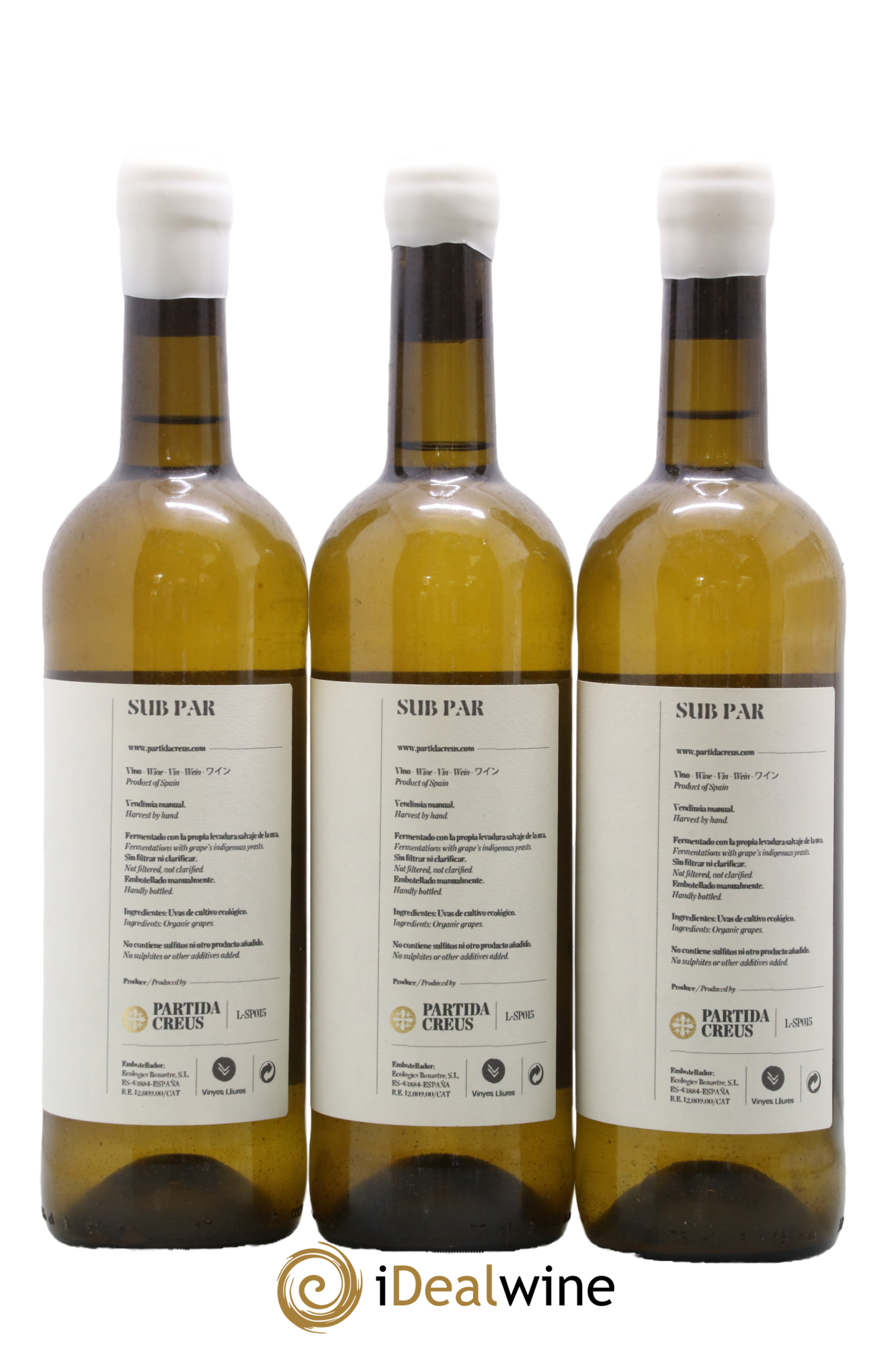 Espagne Vino de Espana SP Subirat Parent Partida Creus 2015 - Lot of 3 bottles - 1