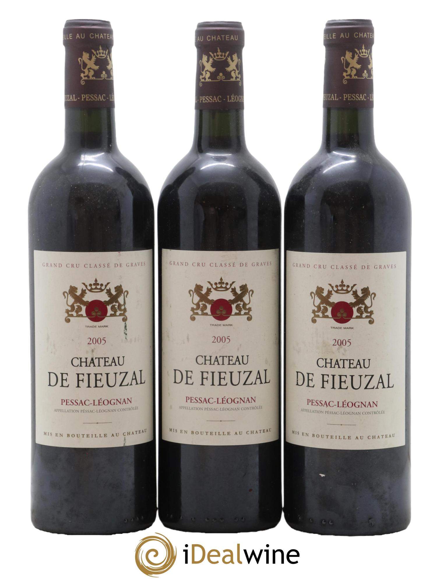 Château de Fieuzal Cru Classé de Graves 2005 - Lot de 3 bouteilles - 0