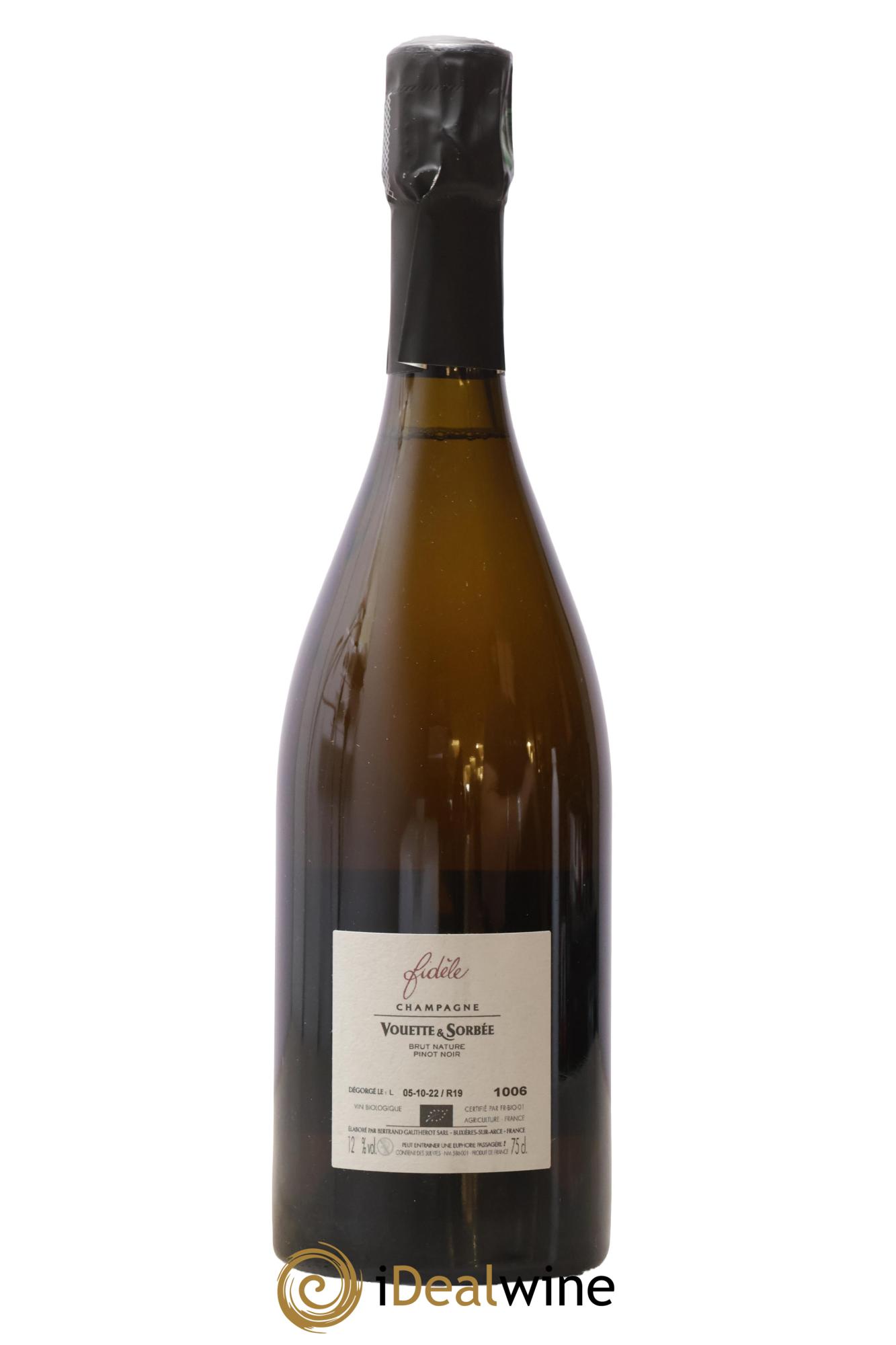 Fidèle Blanc de Noirs Vouette et Sorbée 2019 - Posten von 1 Flasche - 1