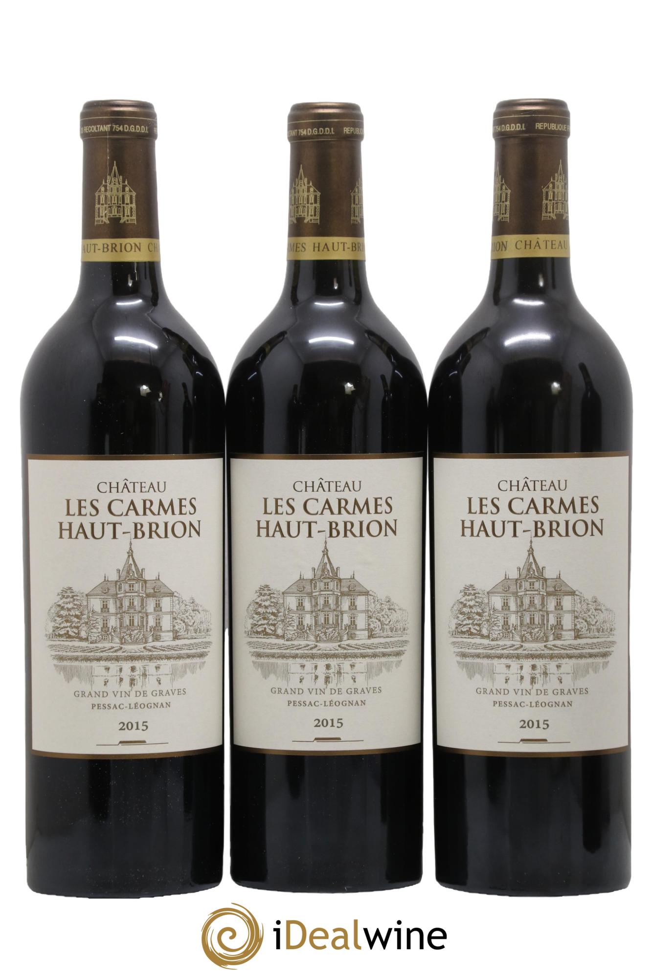 Château Les Carmes Haut-Brion 2015 - Lot de 6 bouteilles - 1