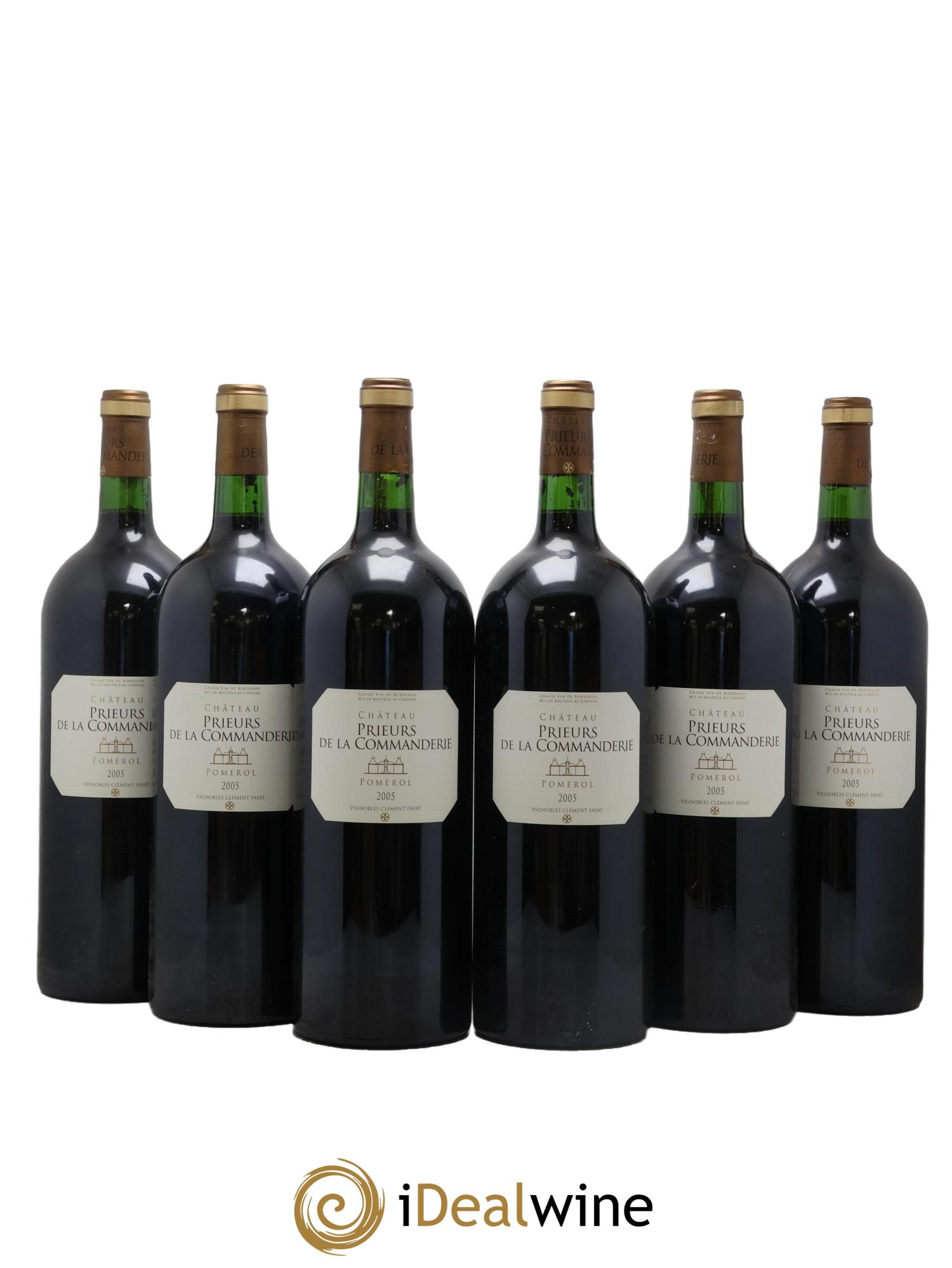 Pomerol Château Prieur La Commanderie 2005 - Lot of 6 magnums - 0