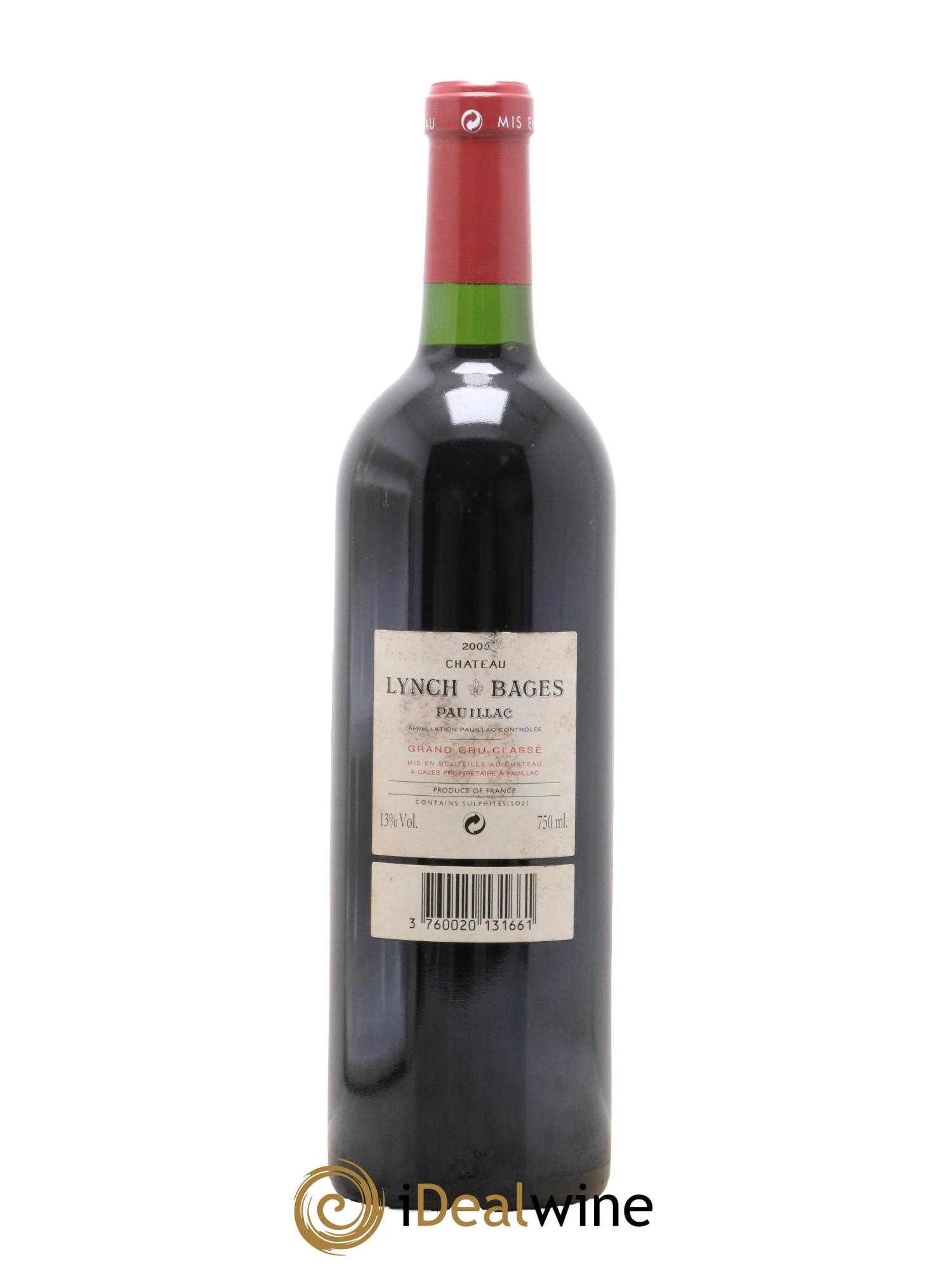 Château Lynch Bages 5ème Grand Cru Classé  2005 - Lot de 1 bouteille - 1