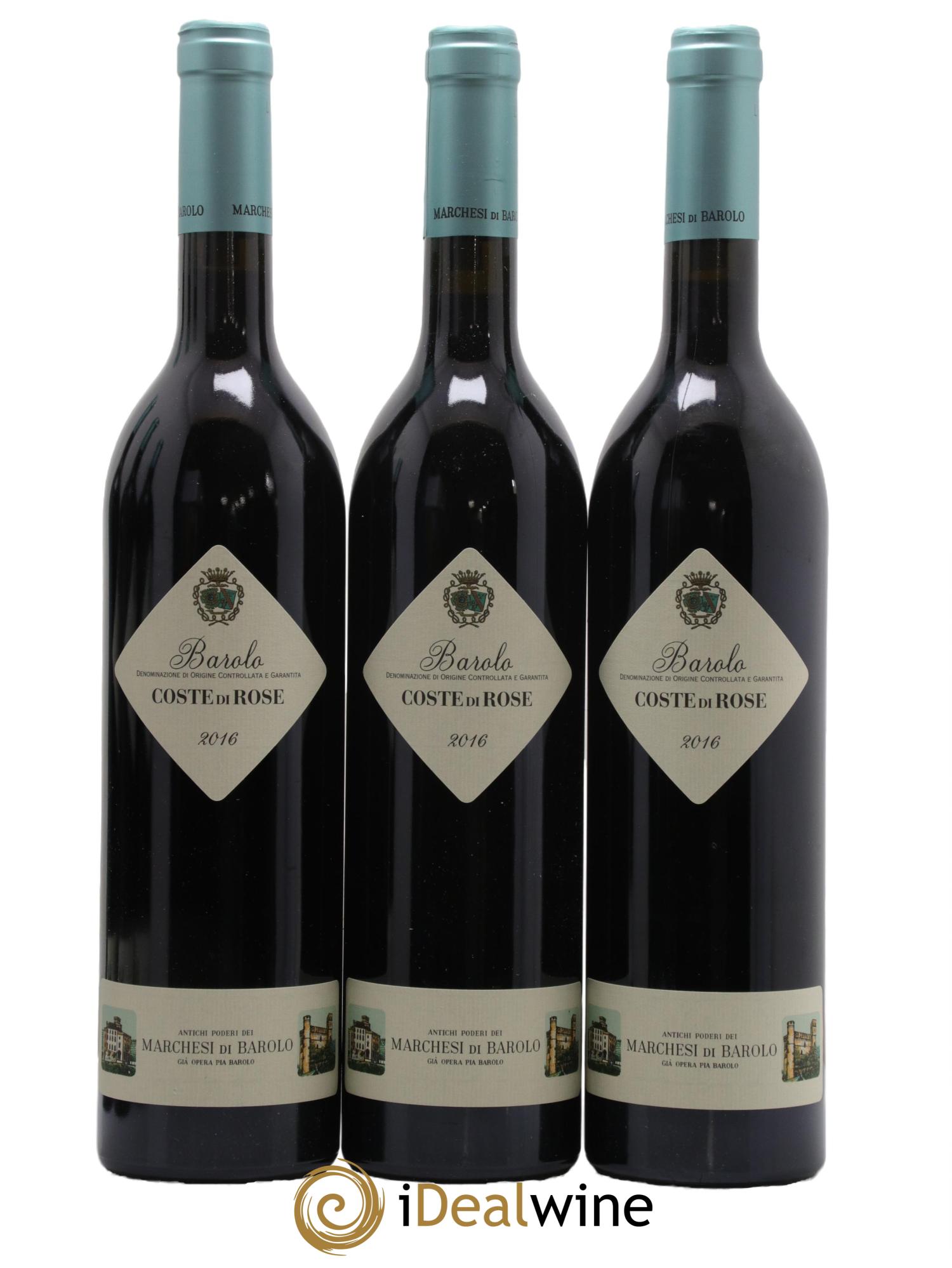 Barolo DOCG Coste di Rose Marchesi di Barolo 2016 - Lot of 6 bottles - 1