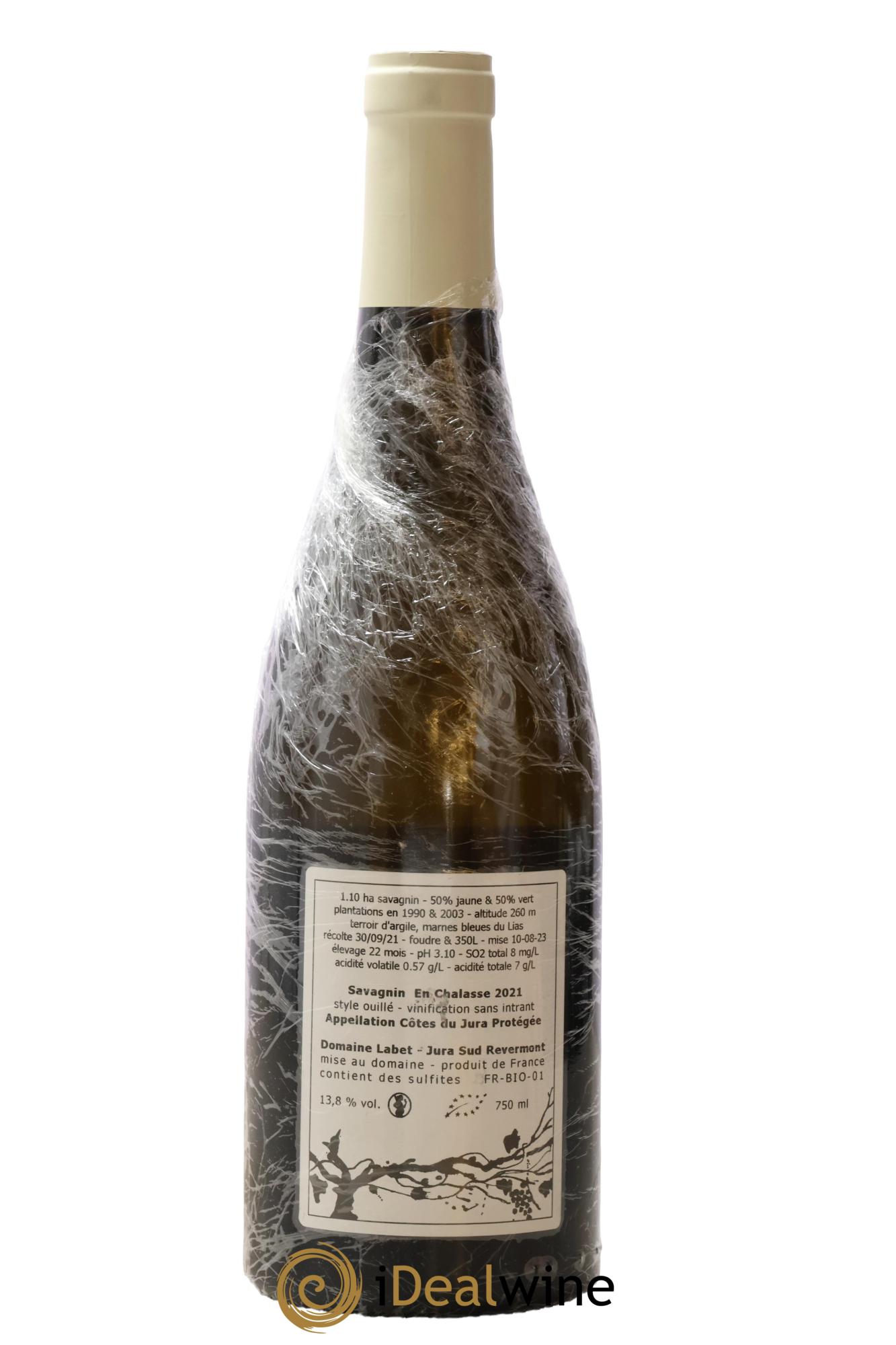 Côtes du Jura Fleur de Savagnin Romain - Julien  - Charline Labet 2021 - Lot de 1 bouteille - 1