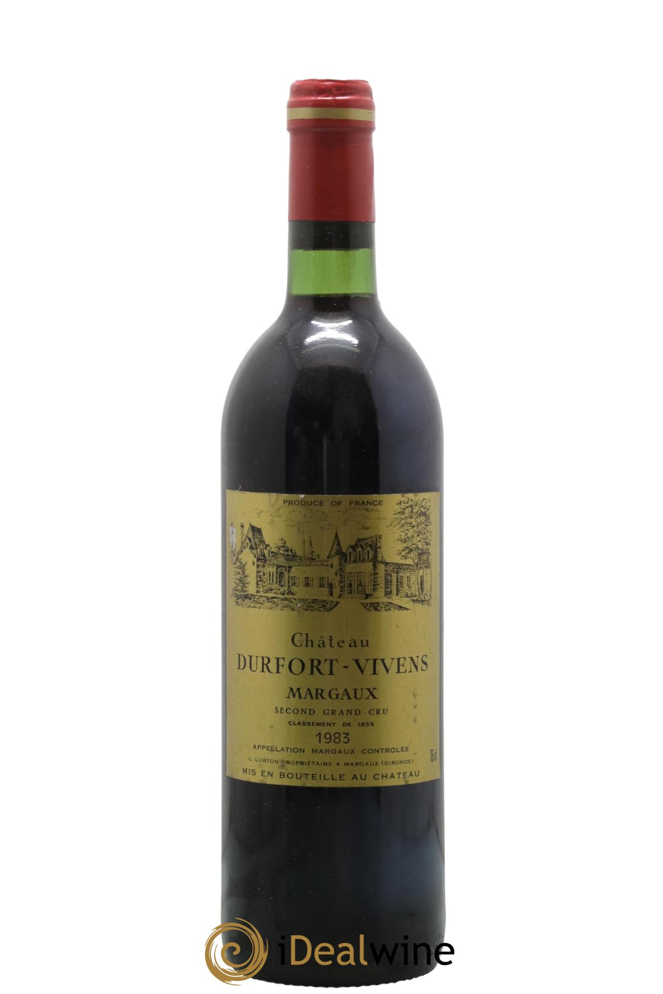 Château Durfort Vivens 2ème Grand Cru Classé 1983 - Lot de 1 bouteille - 0
