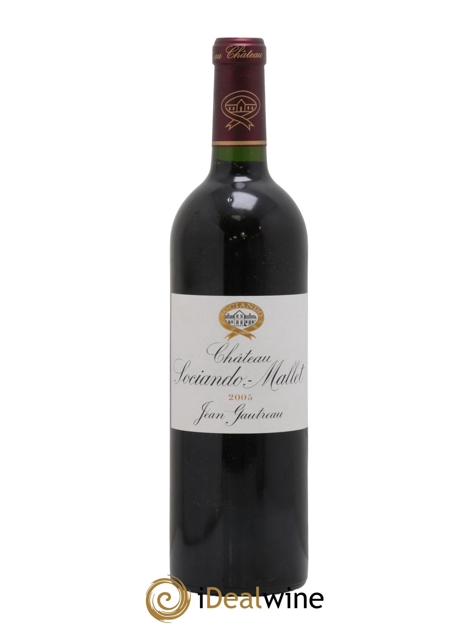 Château Sociando Mallet 2005 - Lot de 1 bouteille - 0
