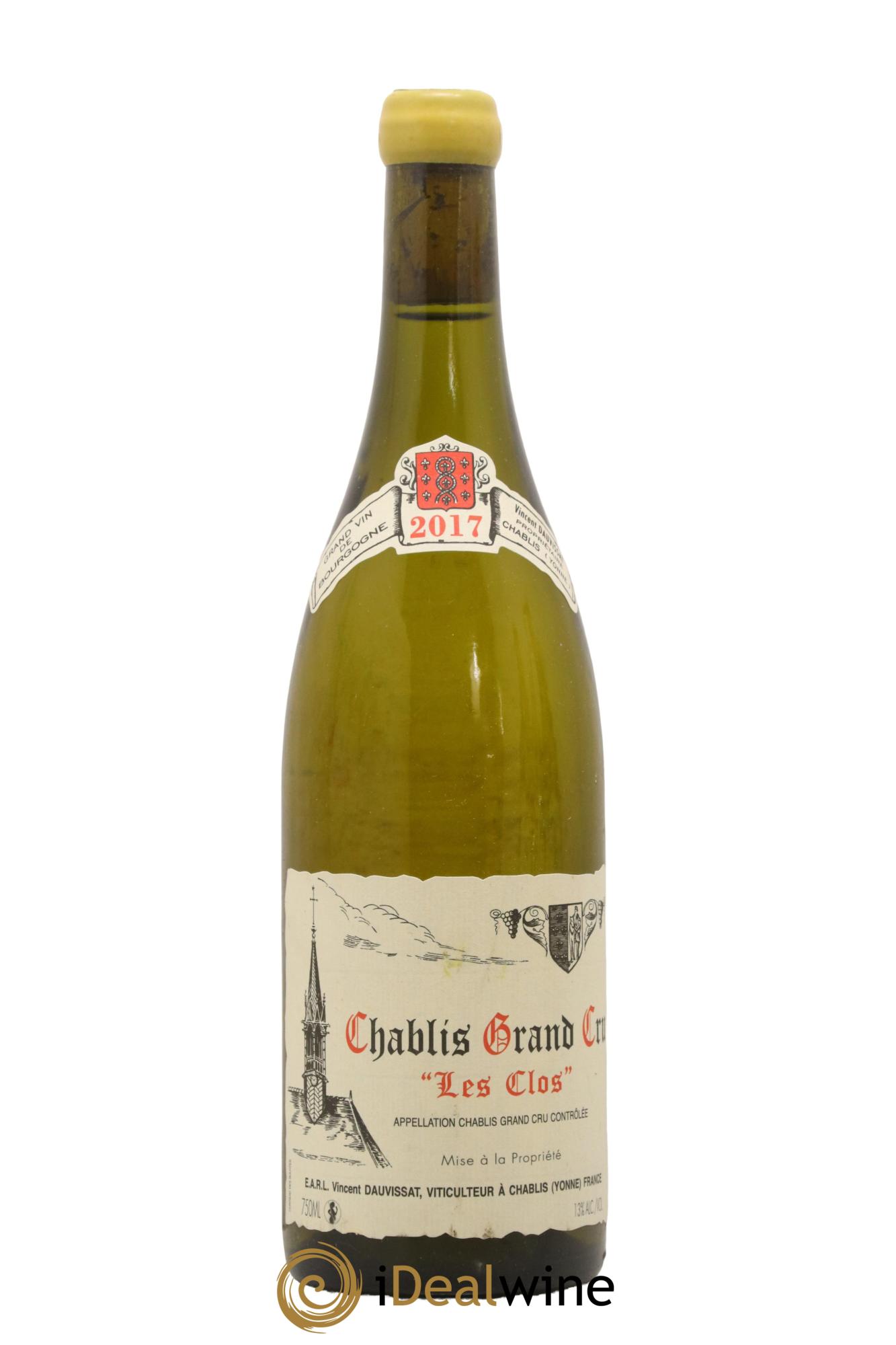 Chablis Grand Cru Les Clos Vincent Dauvissat (Domaine) 2017 - Lot de 1 bouteille - 0
