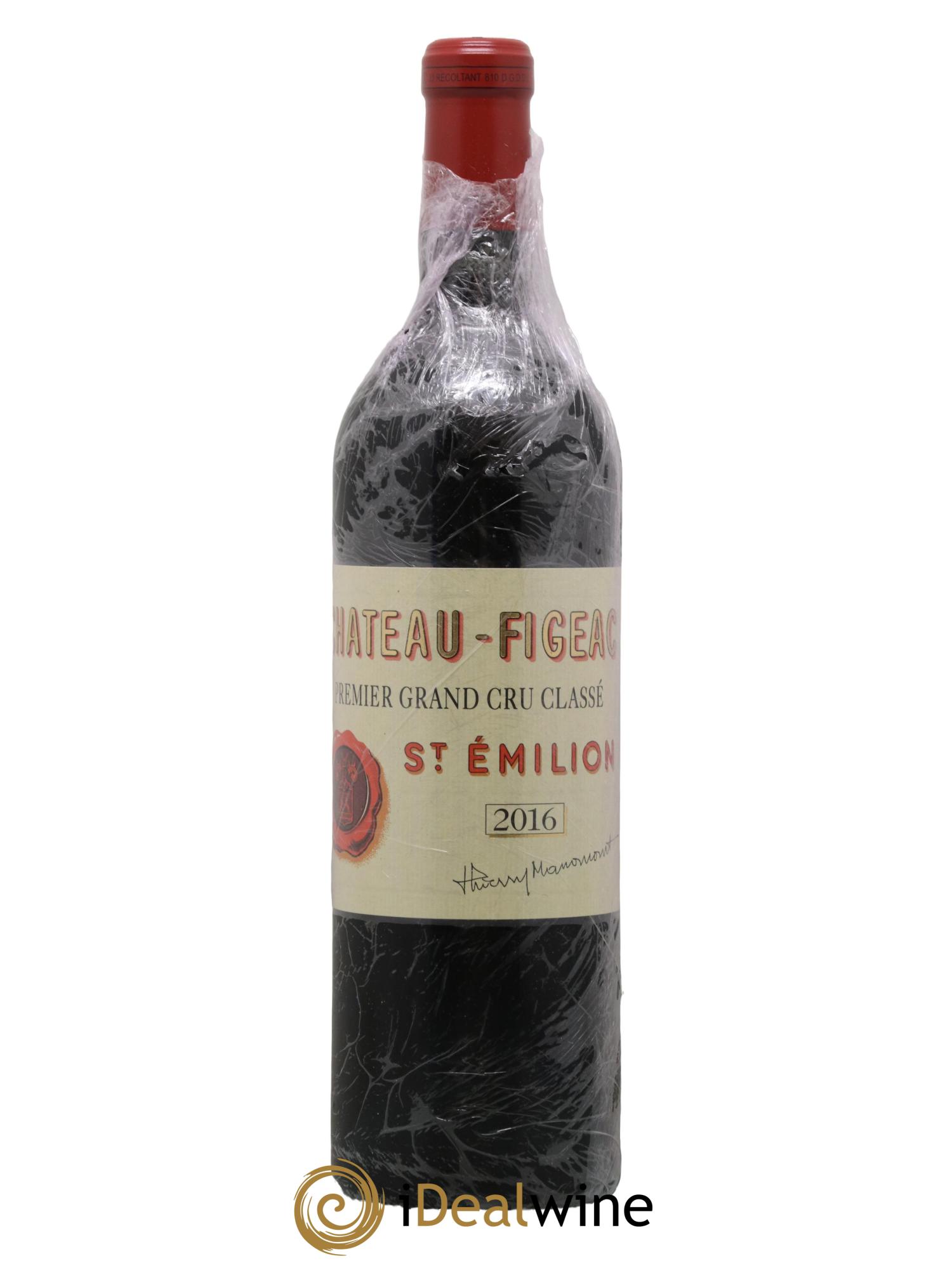 Château Figeac 1er Grand Cru Classé A 2016 - Lot de 1 bouteille - 0