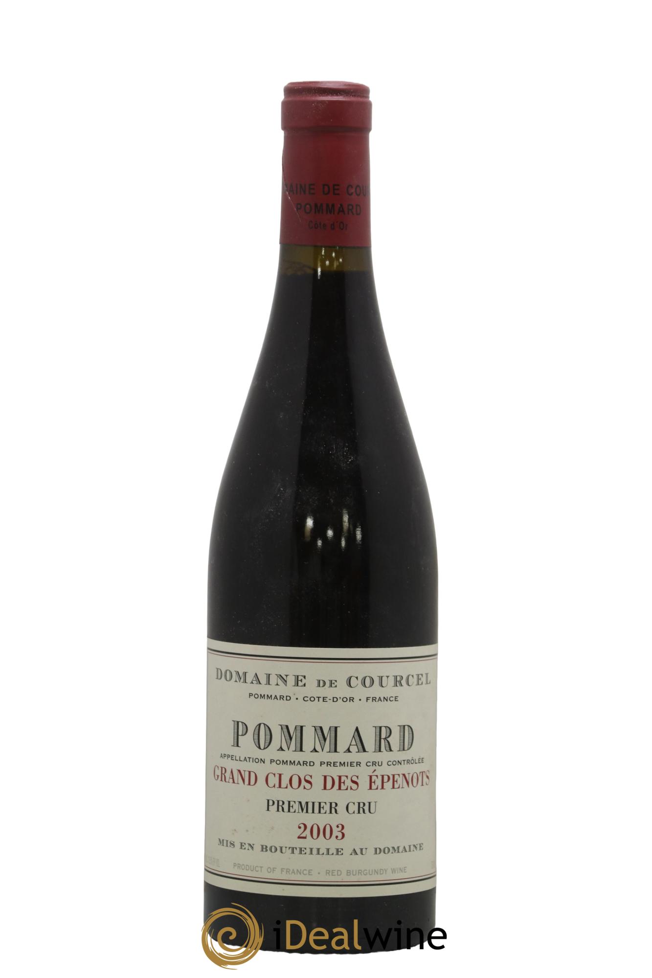 Pommard 1er Cru Grand Clos des Epenots de Courcel (Domaine) 2003 - Lot of 1 bottle - 0