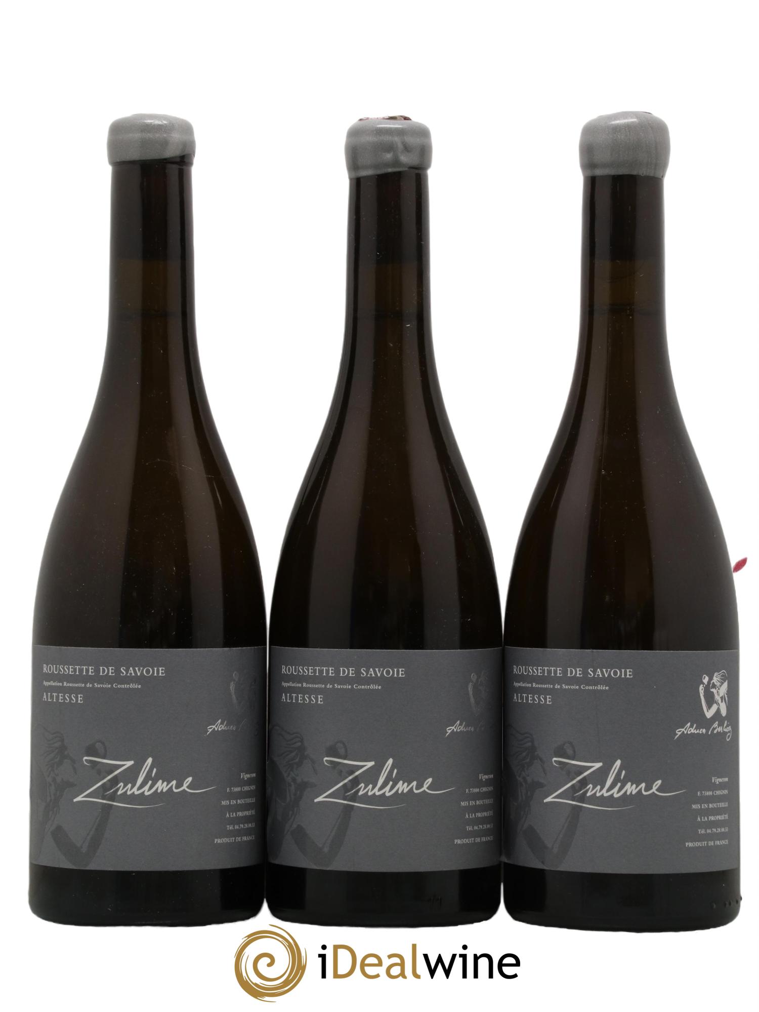 Roussette de Savoie Zulime Adrien Berlioz 2017 - Posten von 3 Flaschen - 0