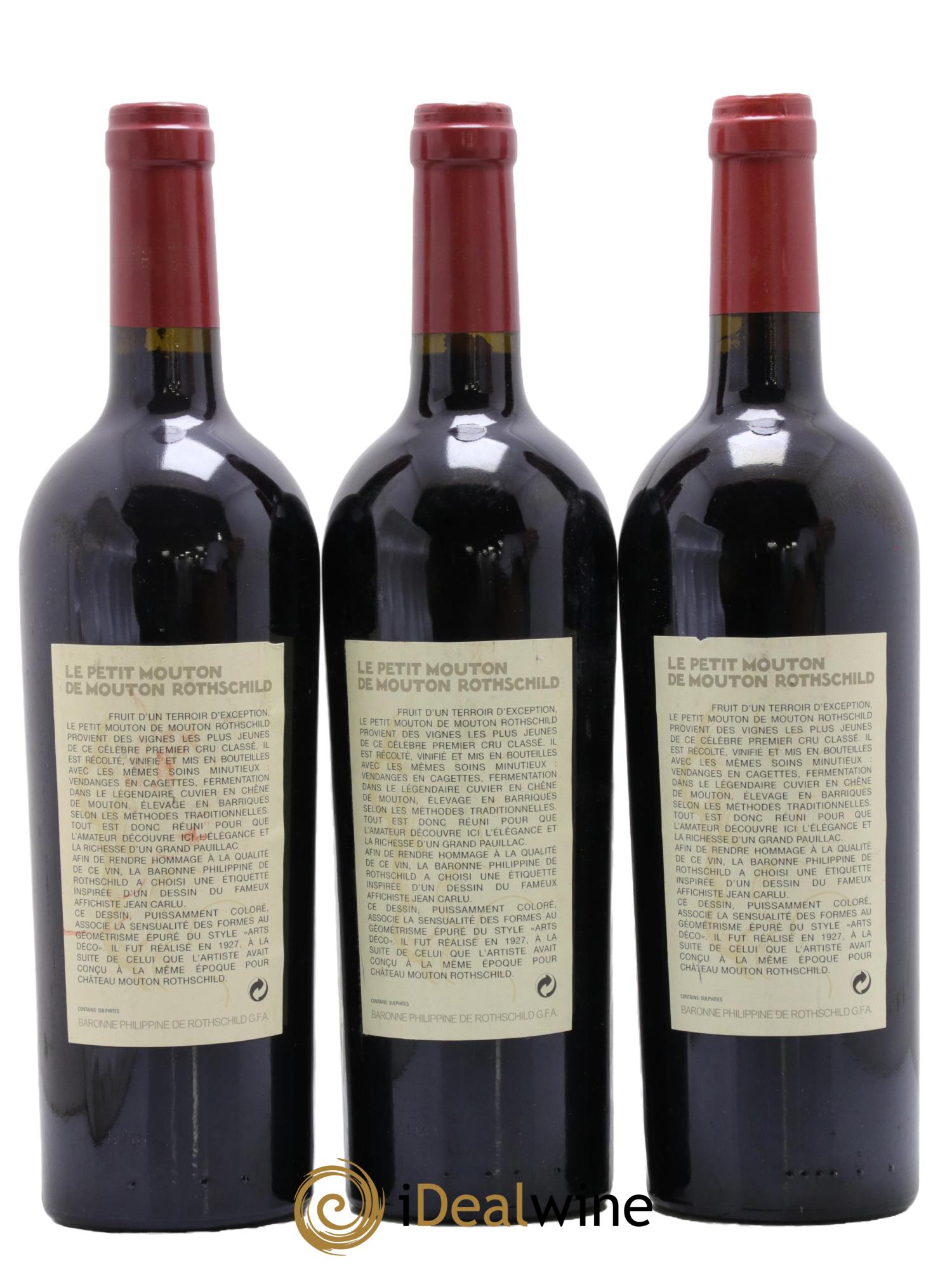 Petit Mouton Second Vin 2003 - Lotto di 3 bottiglie - 1