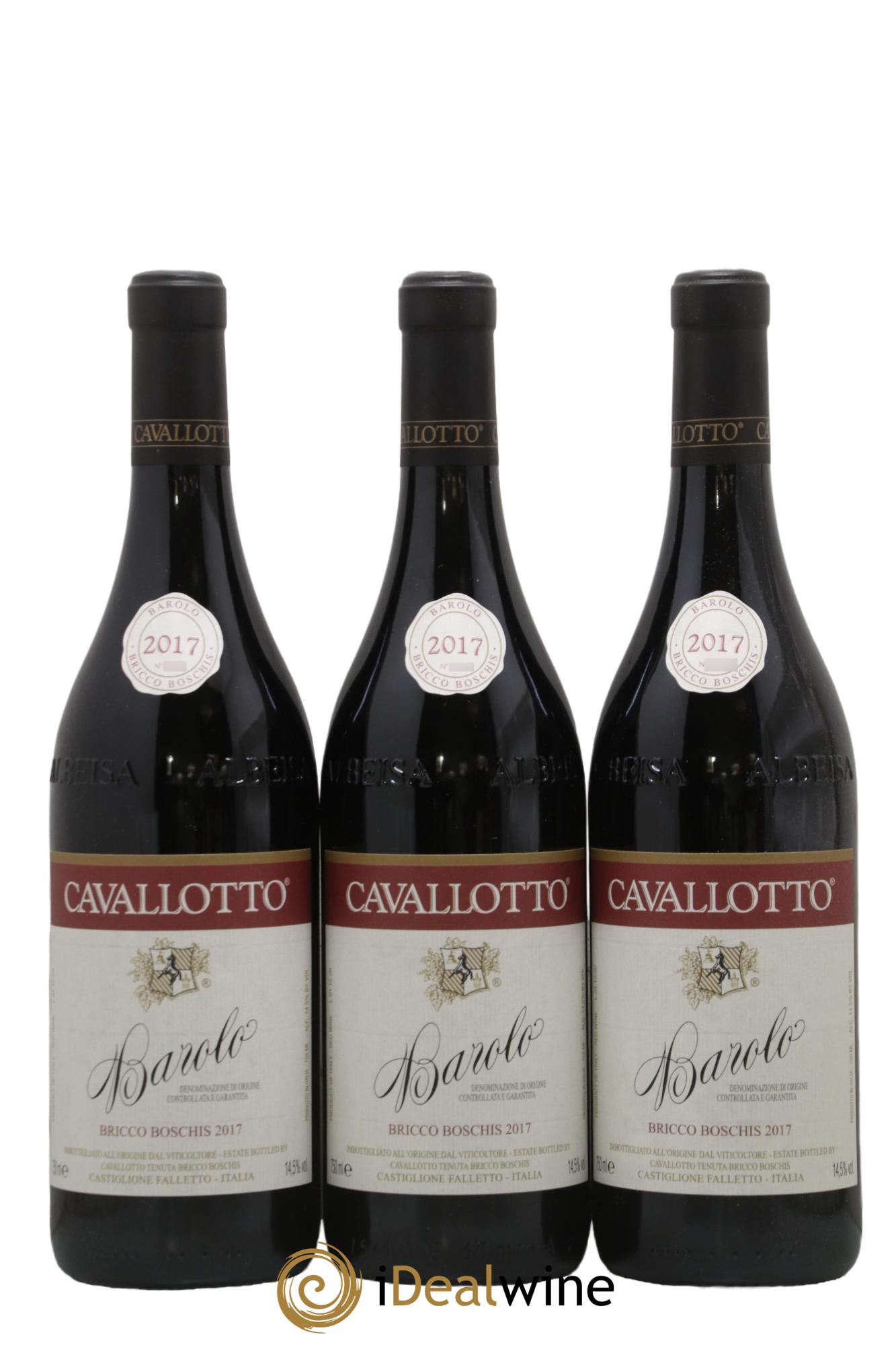 Barolo DOCG Bricco Boschis Cavallotto 2017 - Lotto di 3 bottiglie - 0