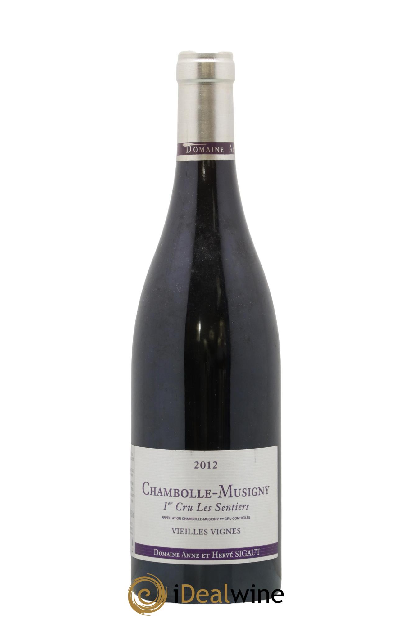 Chambolle-Musigny 1er Cru Les Sentiers Vieilles Vignes Anne et Hervé Sigaut (Domaine) 2012 - Lot de 1 bouteille - 0