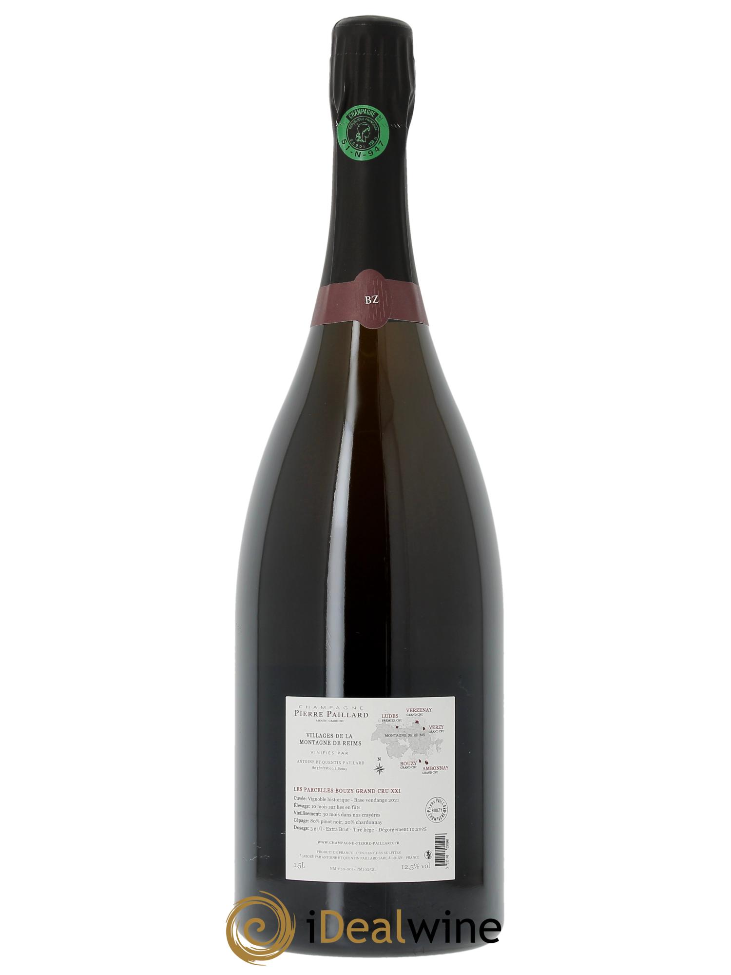 Les Parcelles XXI Bouzy Grand Cru Extra-Brut Pierre Paillard  - Lot of 1 magnum - 1