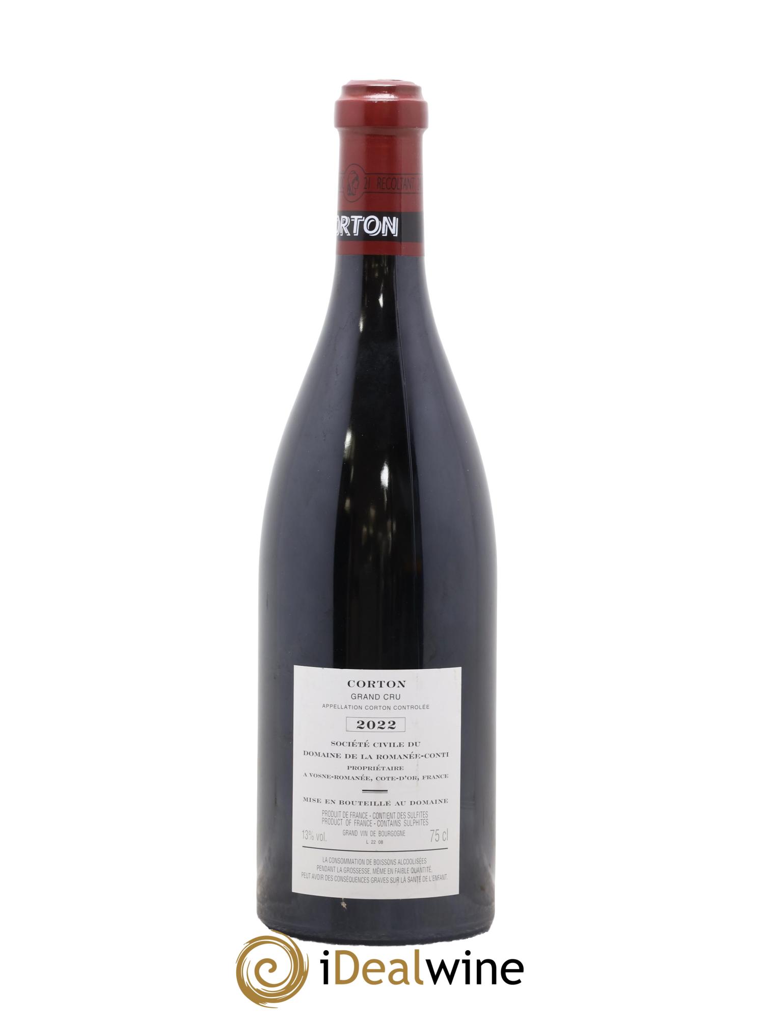 Corton Grand Cru Domaine de la Romanée-Conti 2022 - Posten von 1 Flasche - 1