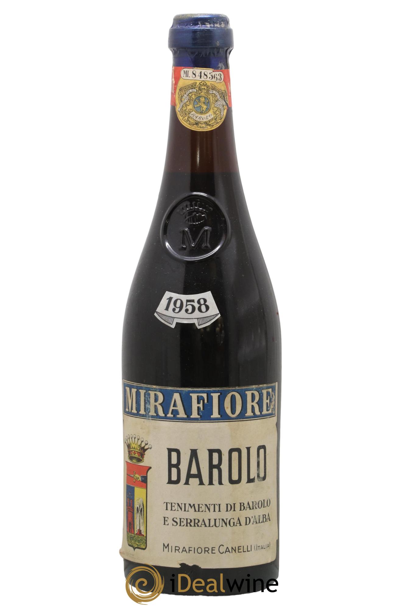 Barolo DOCG Mirafiore 1958 - Lot de 1 bouteille - 0