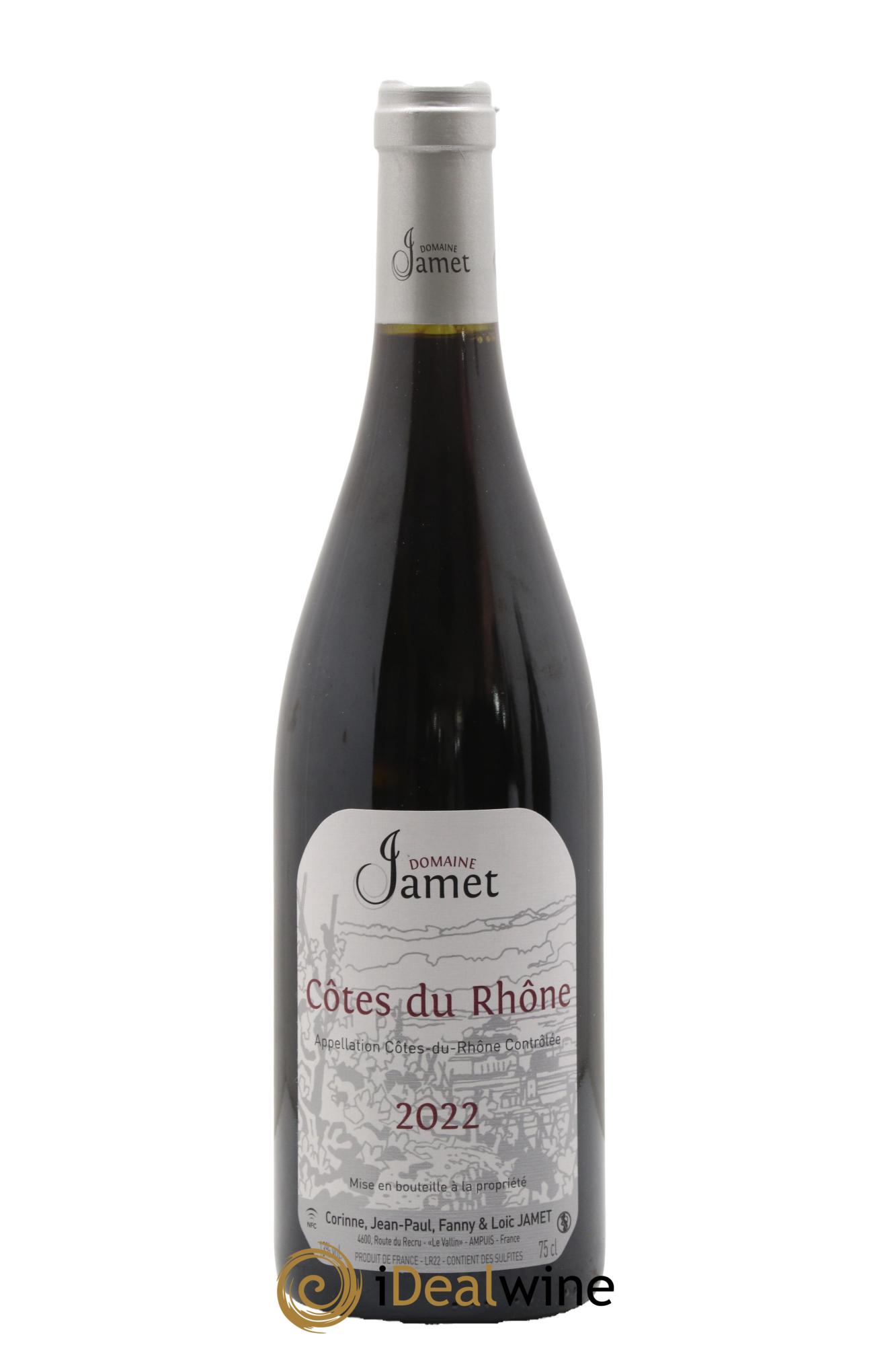 Côtes-du-Rhône Jamet (Domaine) 2022 - Lot de 1 bouteille - 0