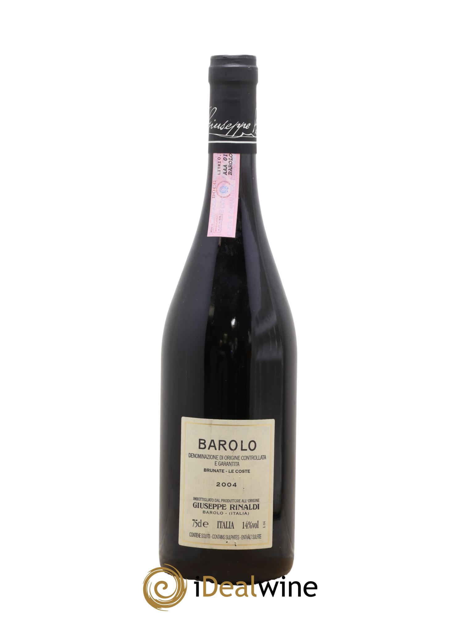 Barolo DOCG Brunate Le Coste Giuseppe Rinaldi 2004 - Posten von 1 Flasche - 1