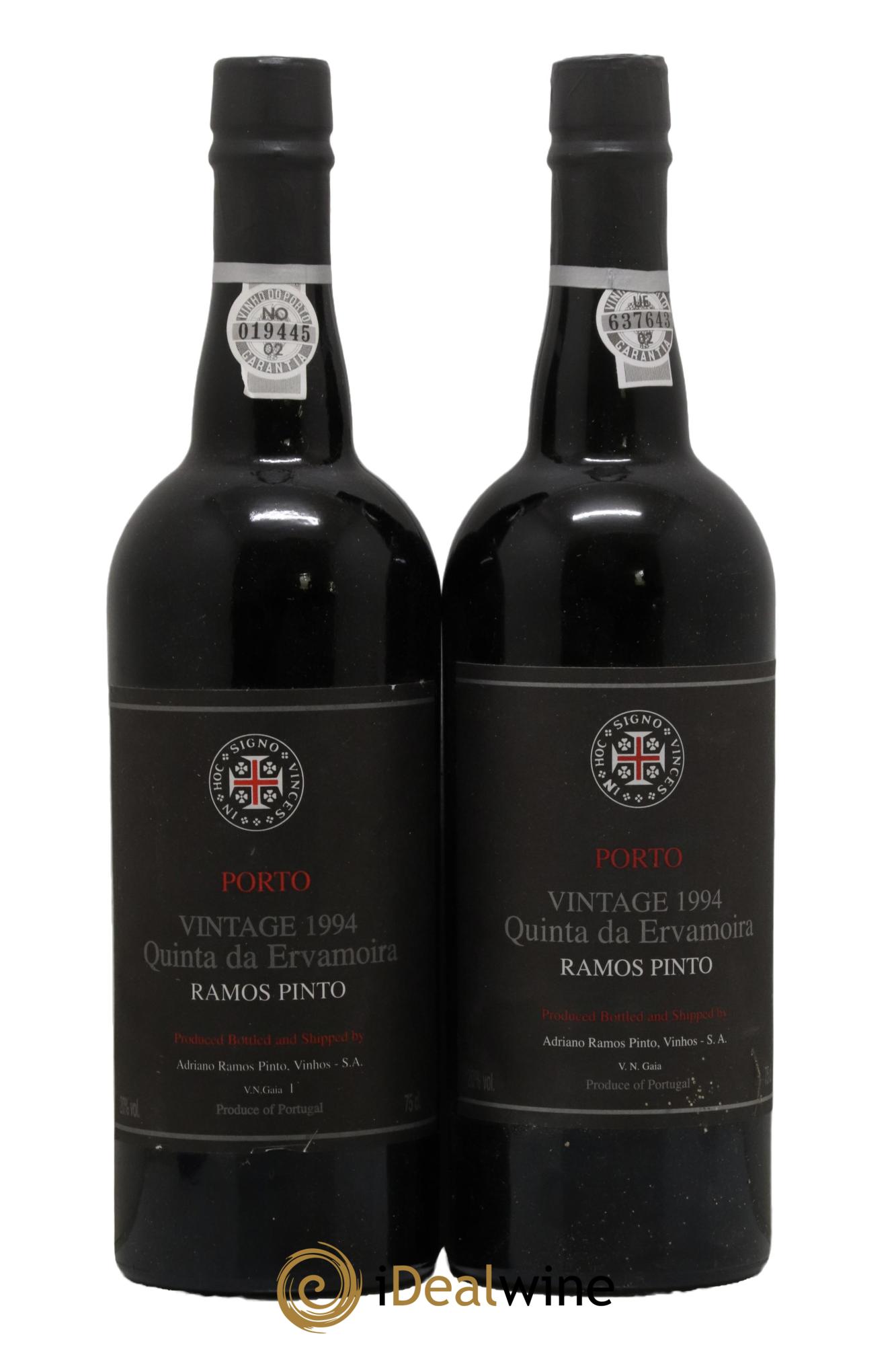Porto Quinta da Ervamoina Ramos Pinto 1994 - Lot de 2 bouteilles - 0