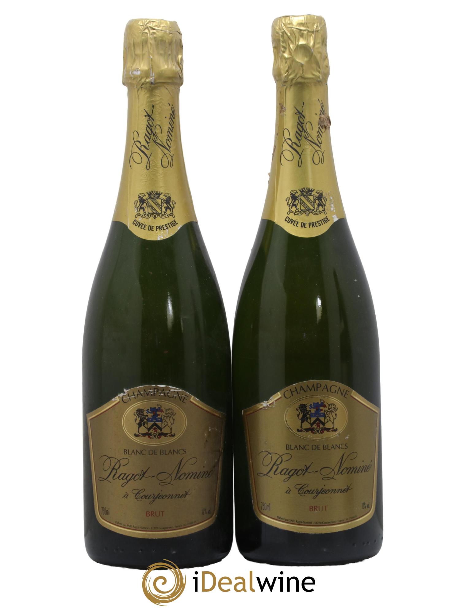 Champagne Blanc de Blancs Brut Prestige Maison Ragot-Nominé - Lot de 2 bouteilles - 0