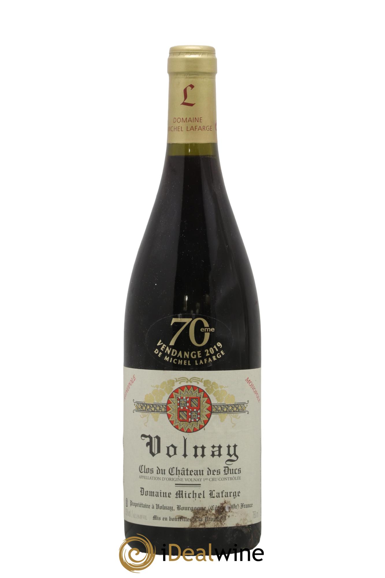 Volnay 1er Cru Clos du Château des Ducs Lafarge (Domaine) 2019 - Posten von 1 Flasche - 0